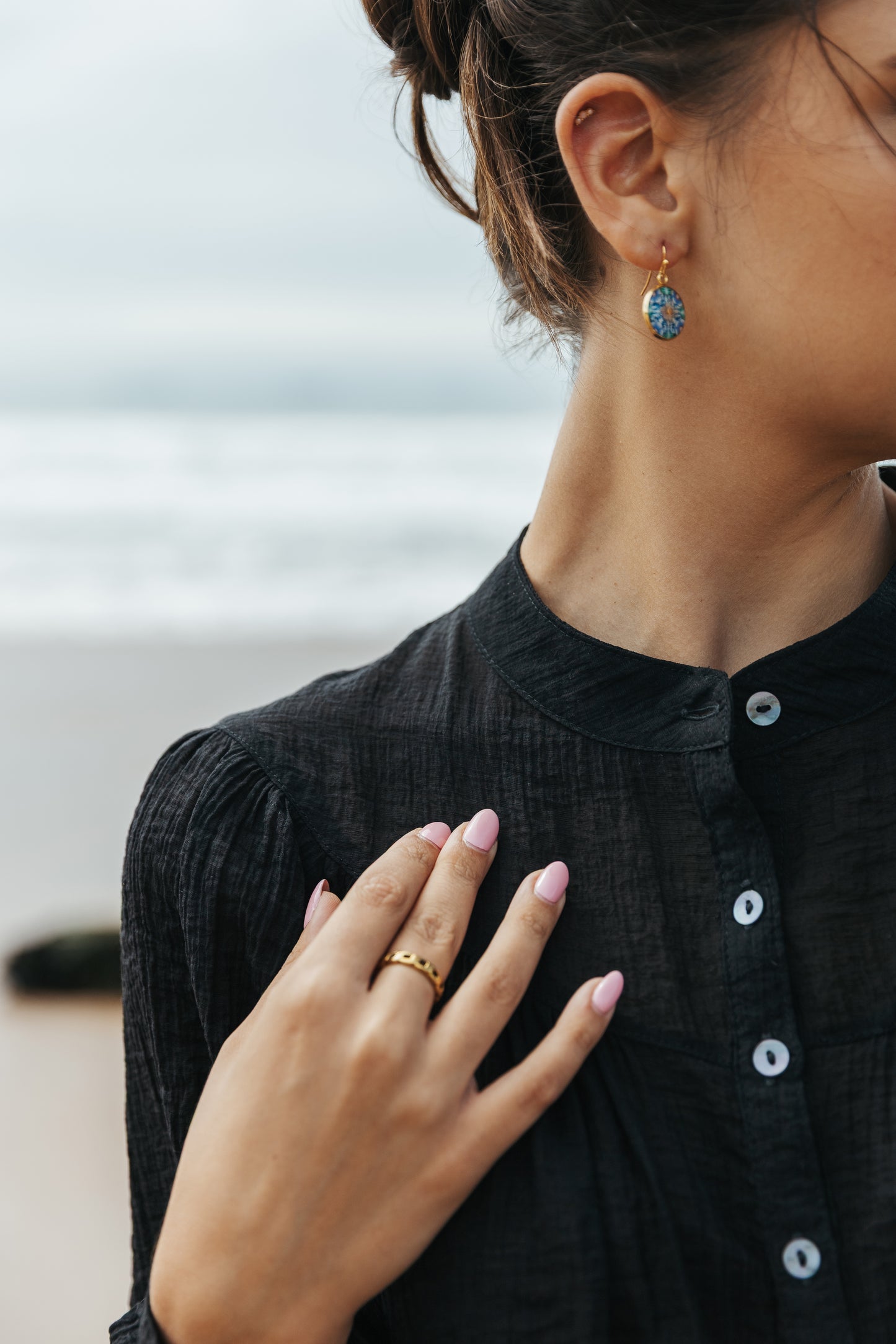 Flouncy Top Black