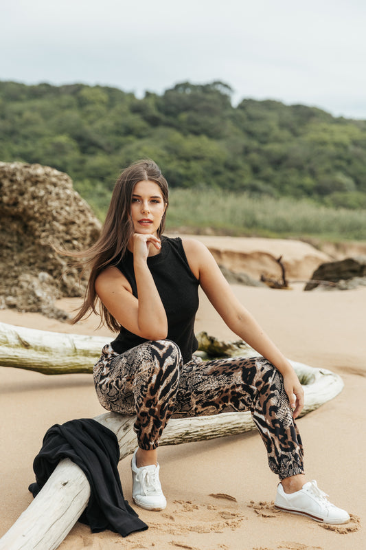 Jogger Pants Animal Print