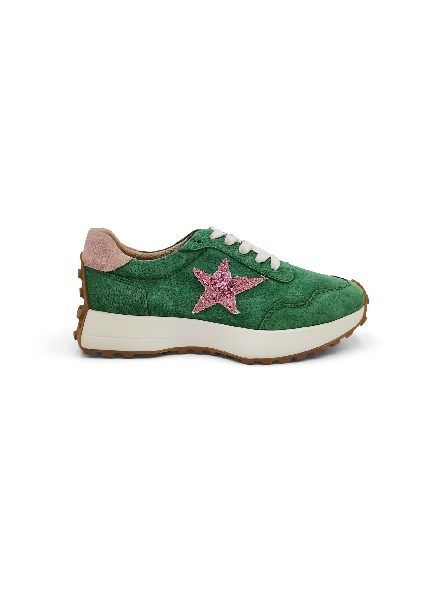 Hunter Sneaker Green & Pink