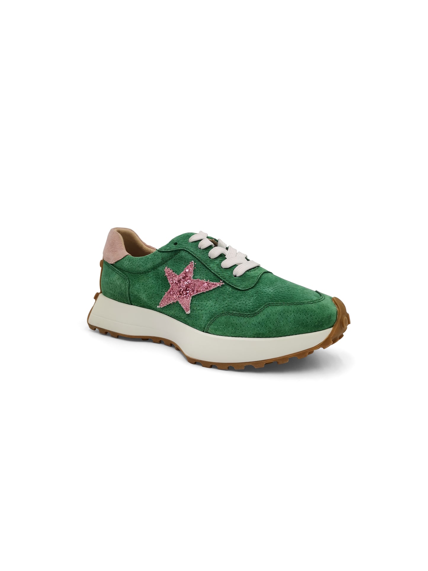 Hunter Sneaker Green & Pink