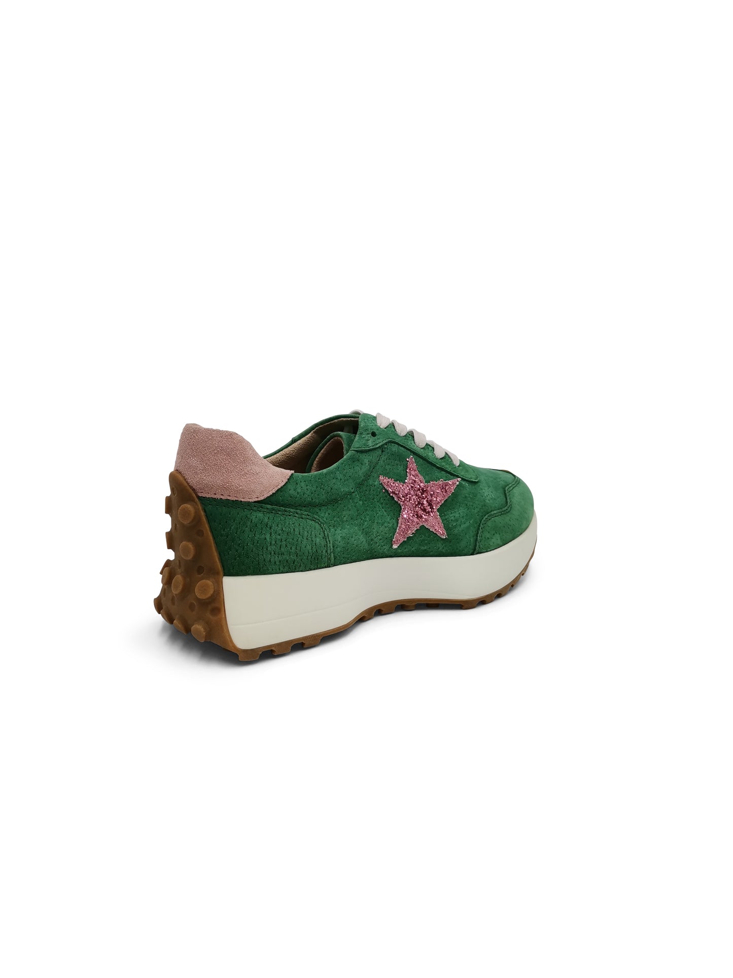 Hunter Sneaker Green & Pink