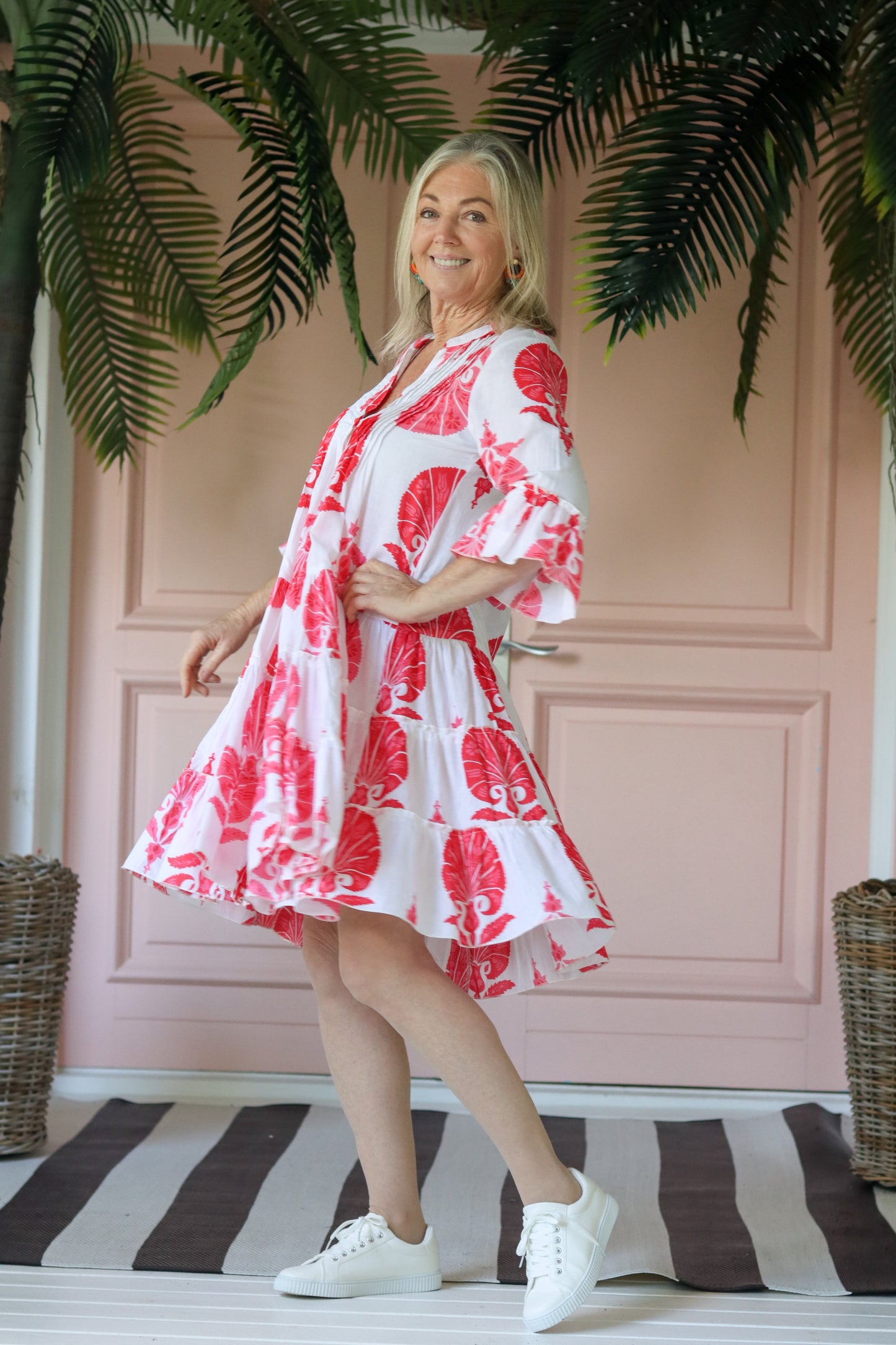 Athens Boho Dress Pink