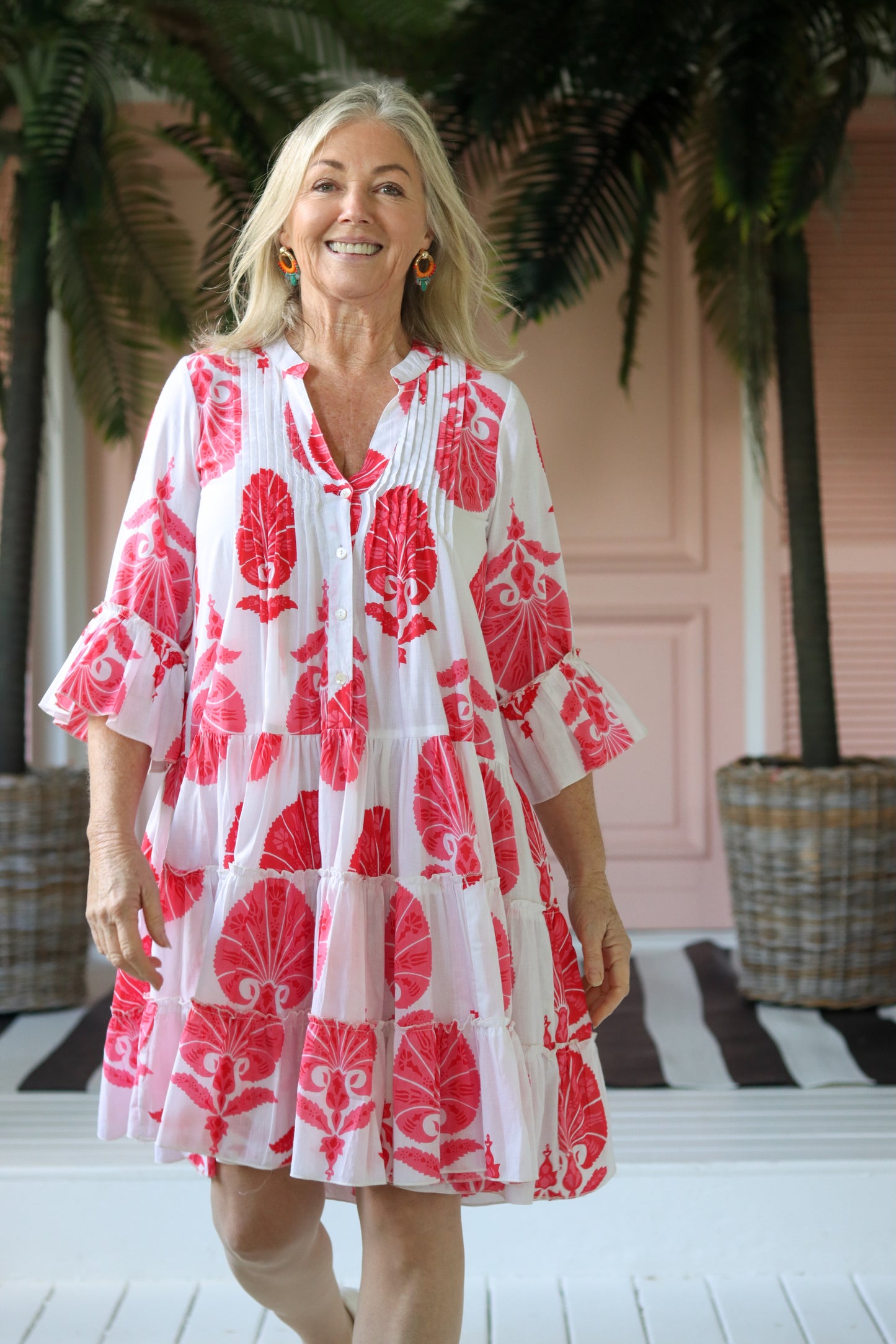 Athens Boho Dress Pink