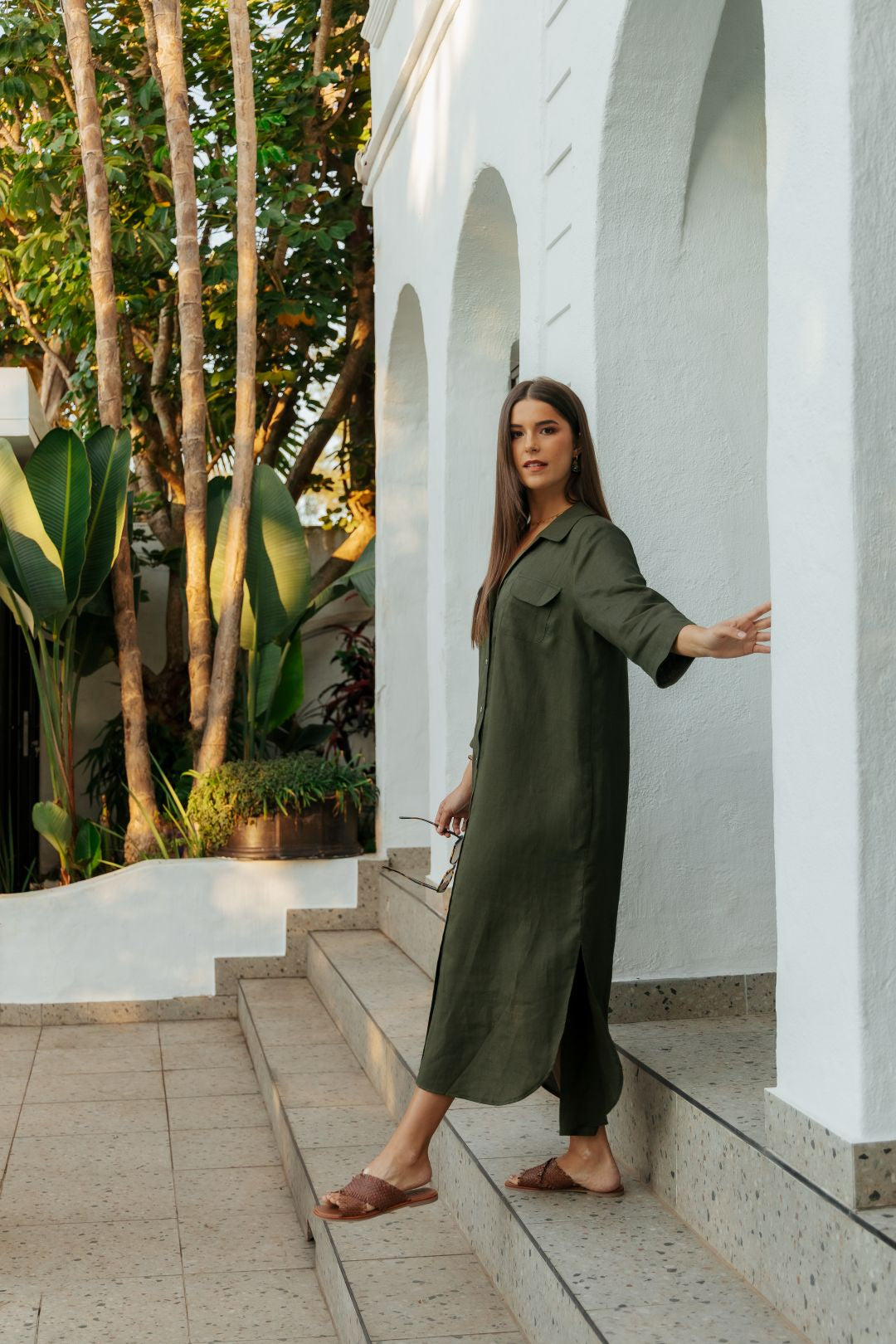 Horizon Dress Olive
