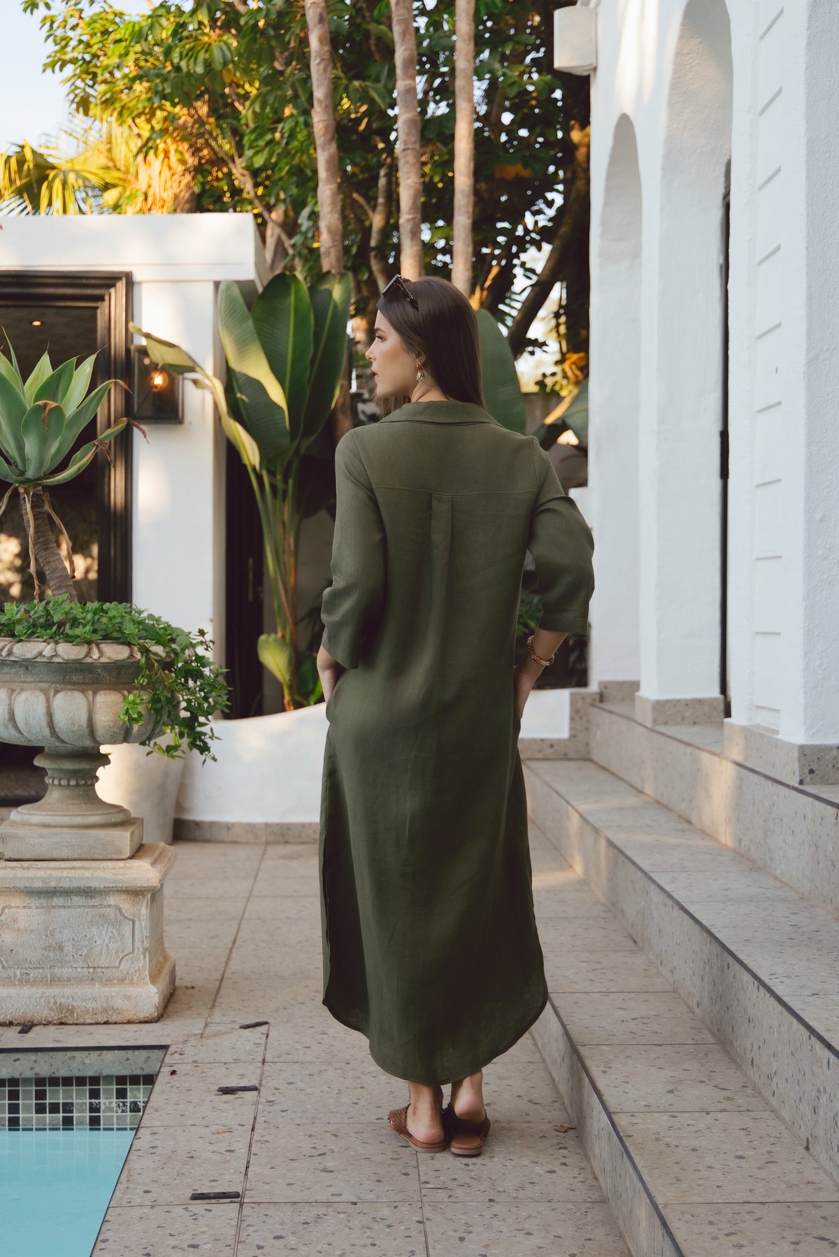 Horizon Dress Olive