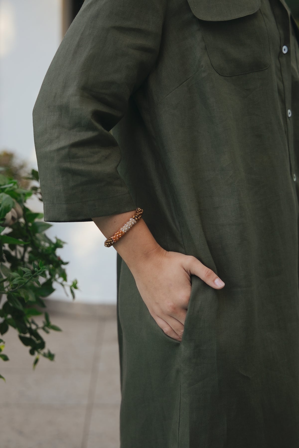 Horizon Dress Olive