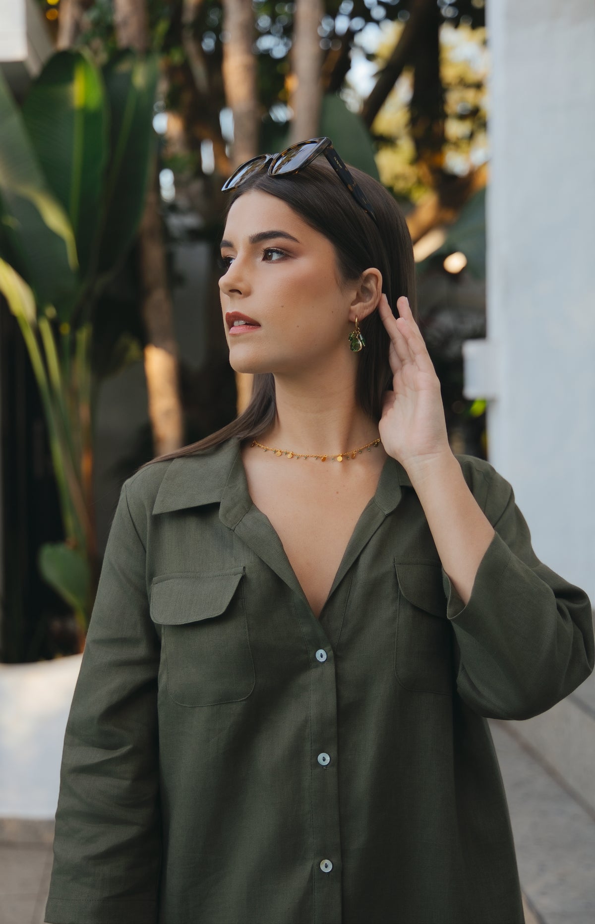 Horizon Dress Olive