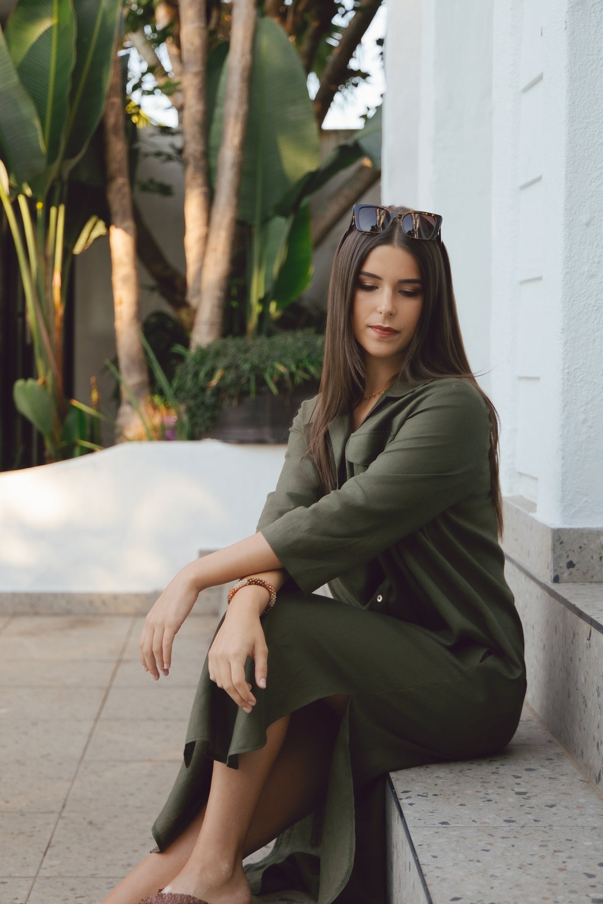 Horizon Dress Olive