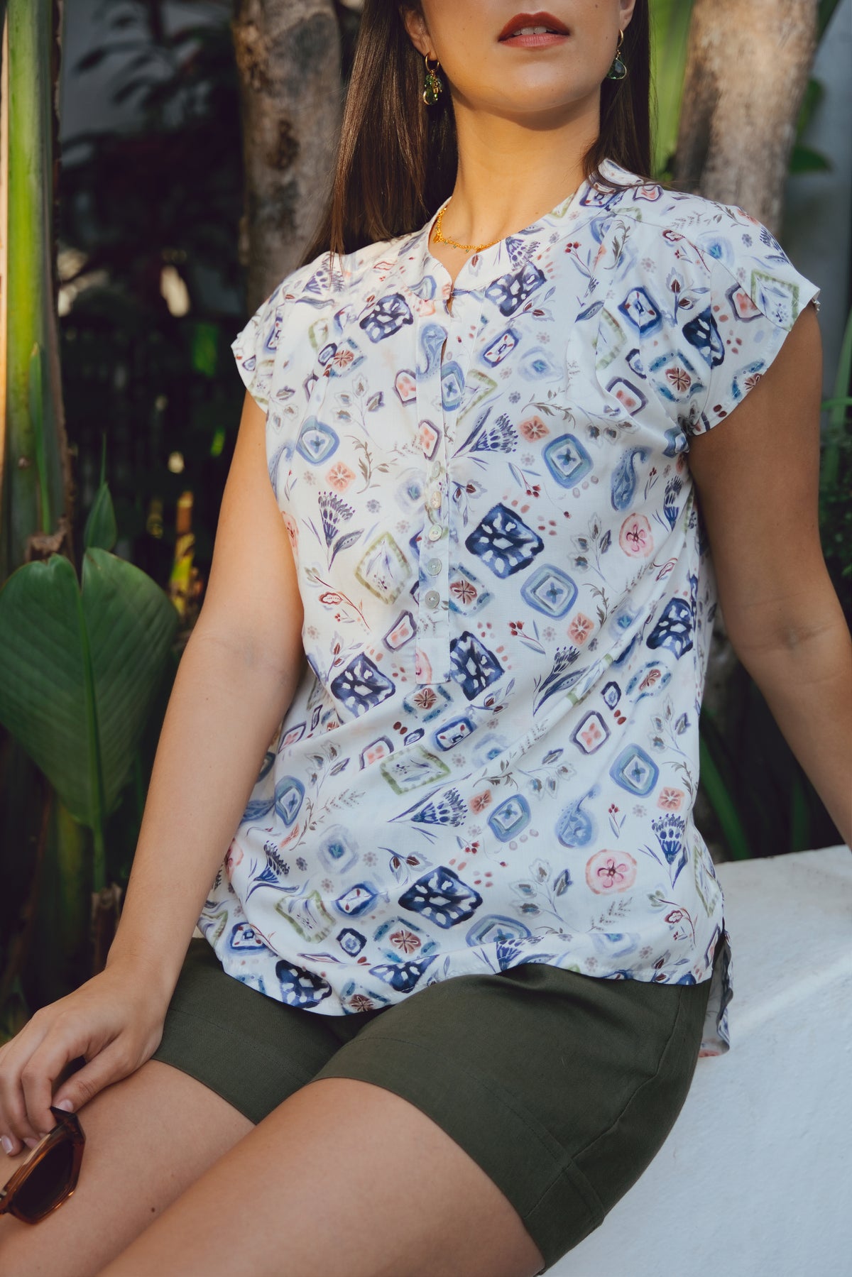 Sara Top Watercolour Wash