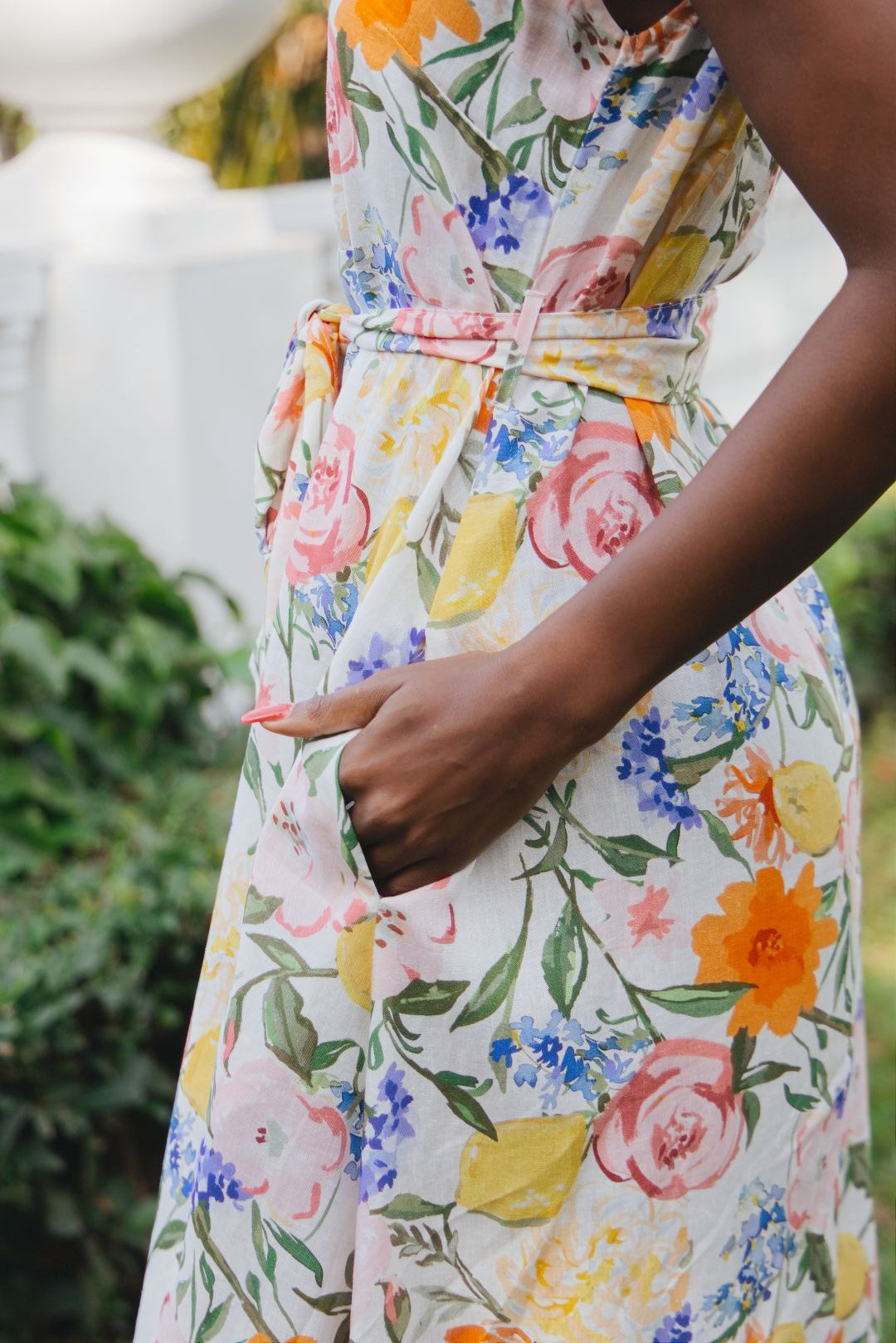 Sofia Dress Gardenia Rayon Linen