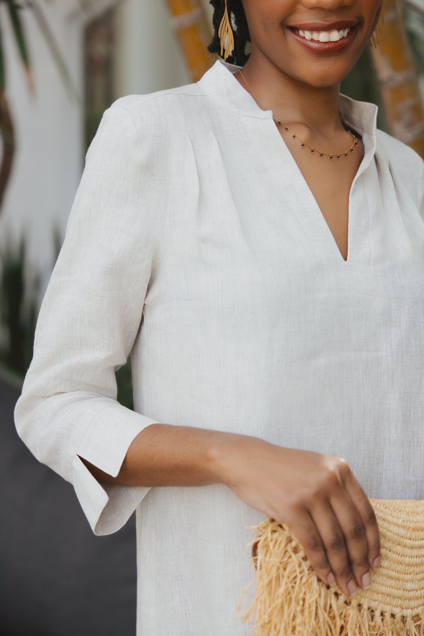 Spritz Linen Dress Natural