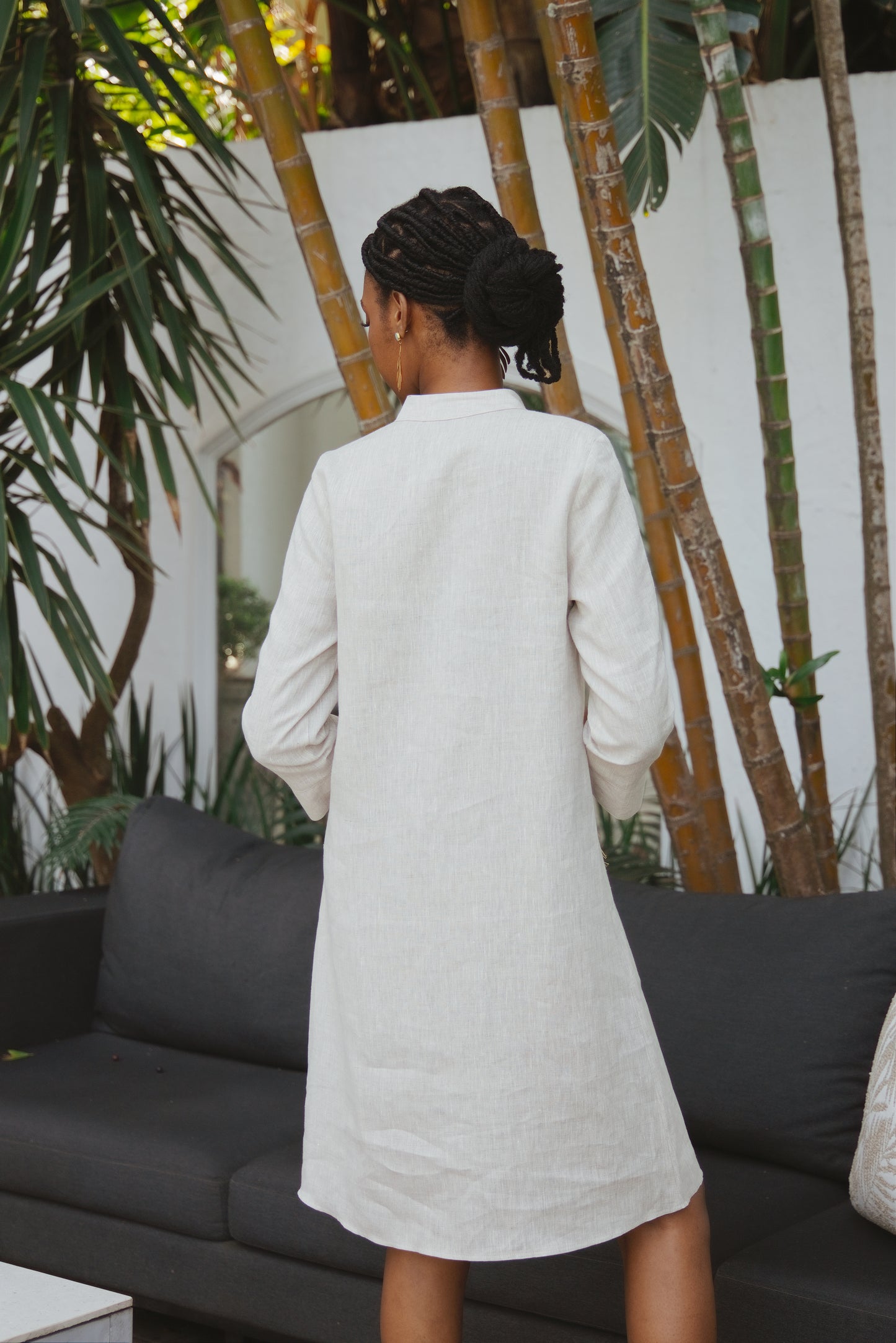 Spritz Linen Dress Natural