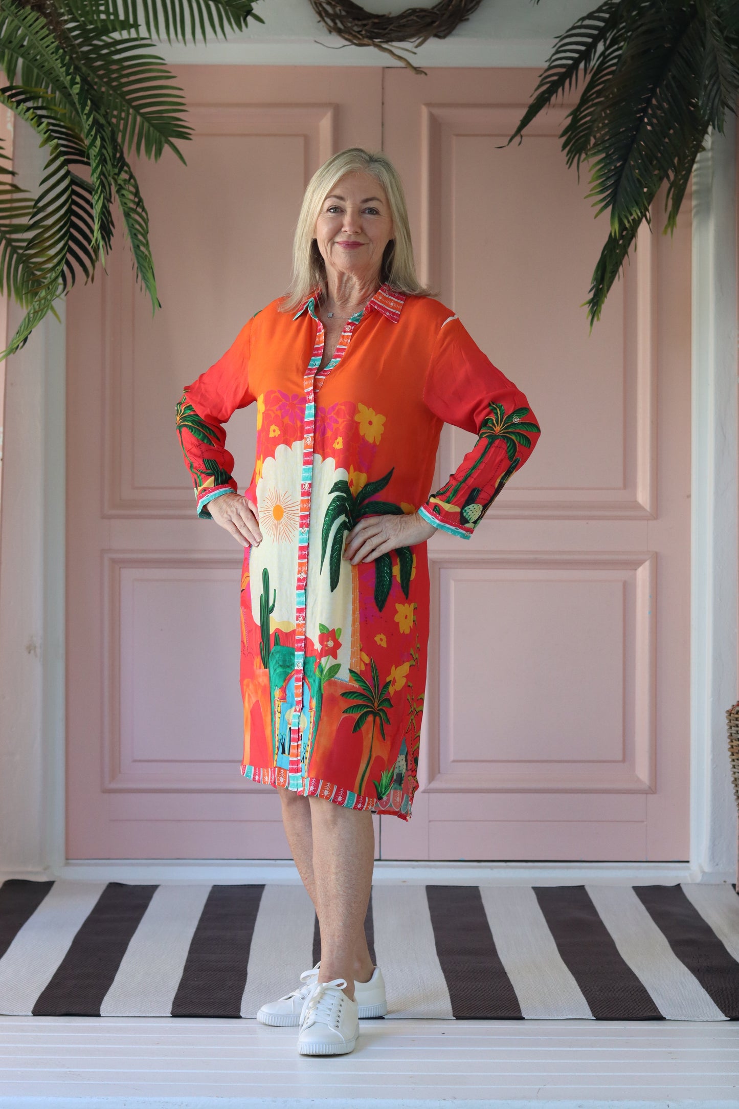 Maddison Short Dress Sunset Fiesta