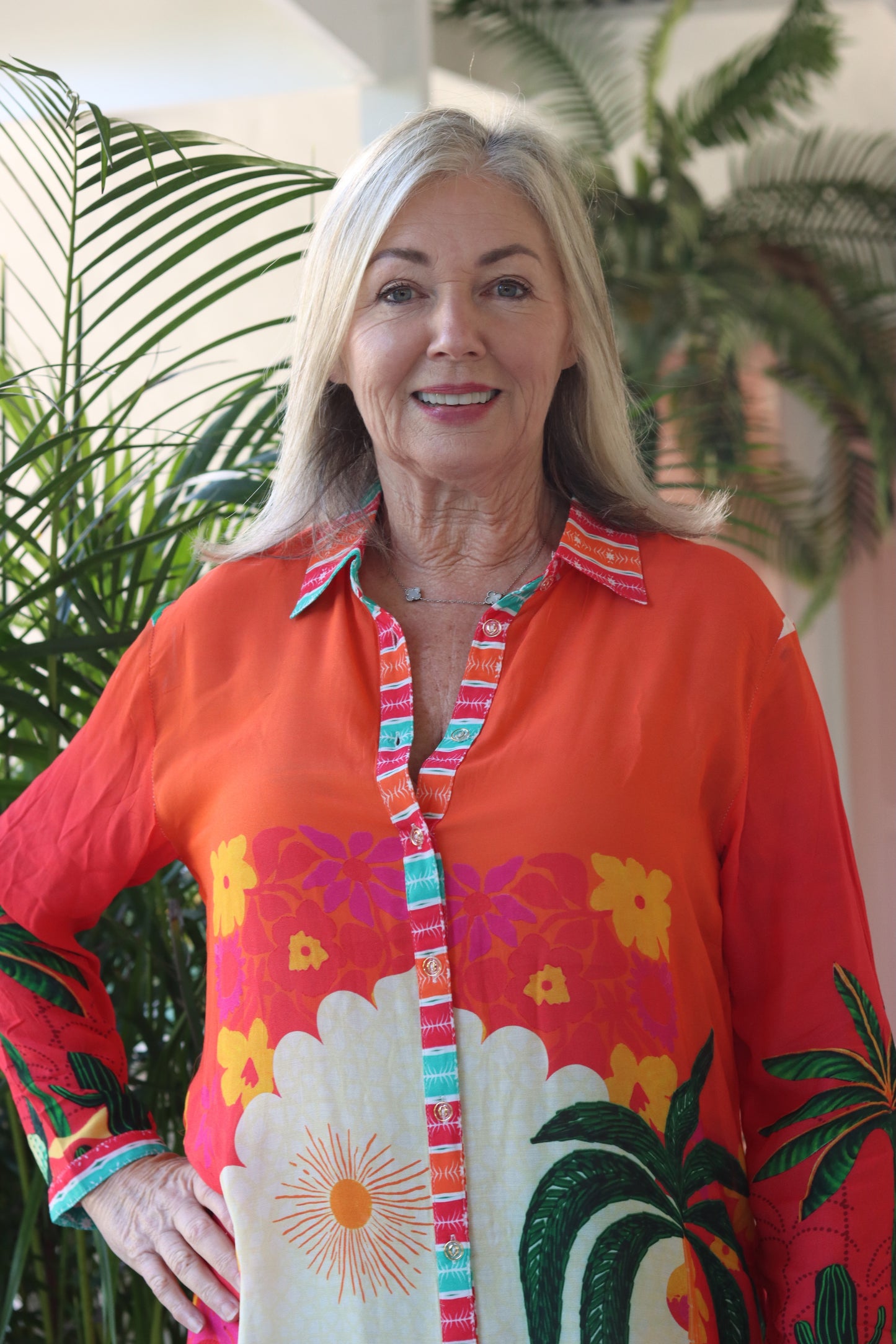 Maddison Short Dress Sunset Fiesta