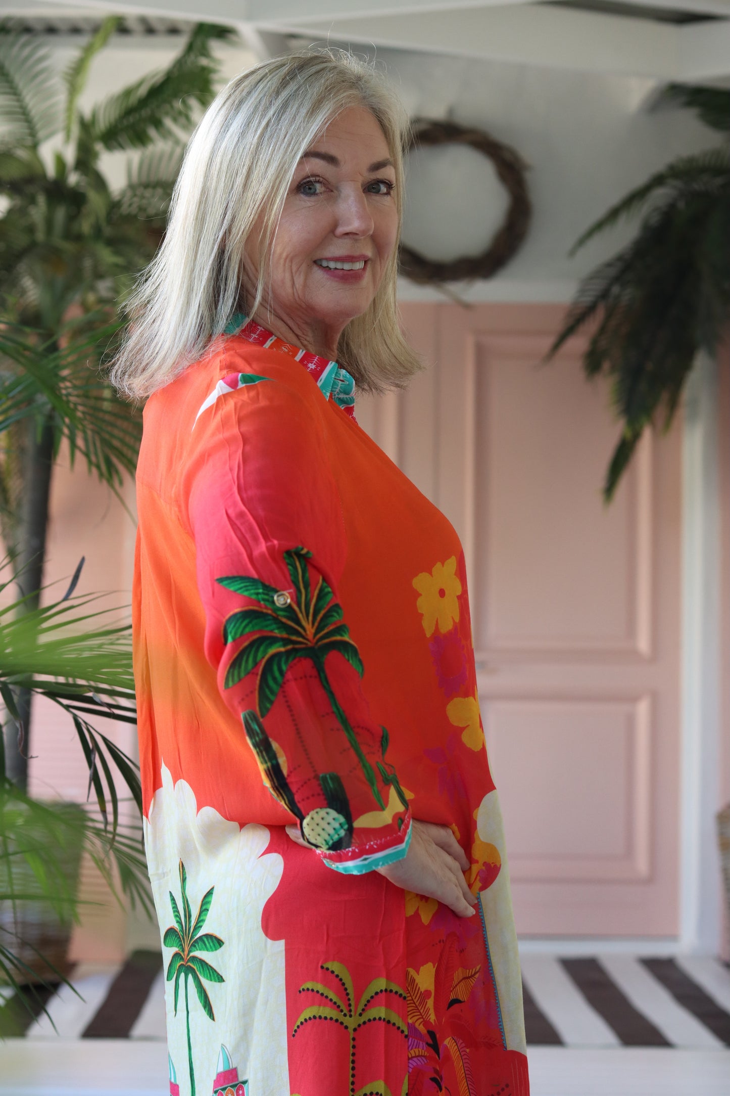 Maddison Short Dress Sunset Fiesta