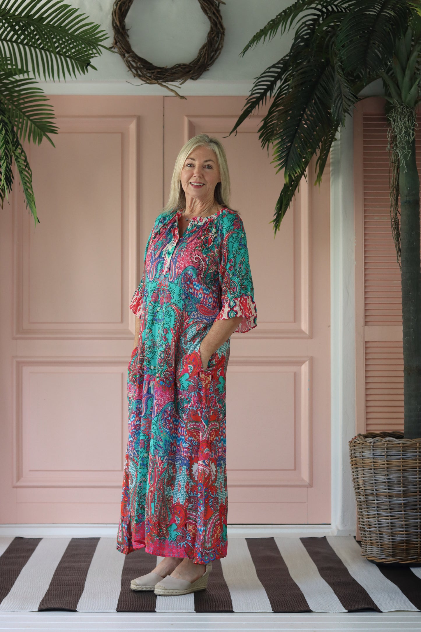 Ava Dress Fuschia Fiesta