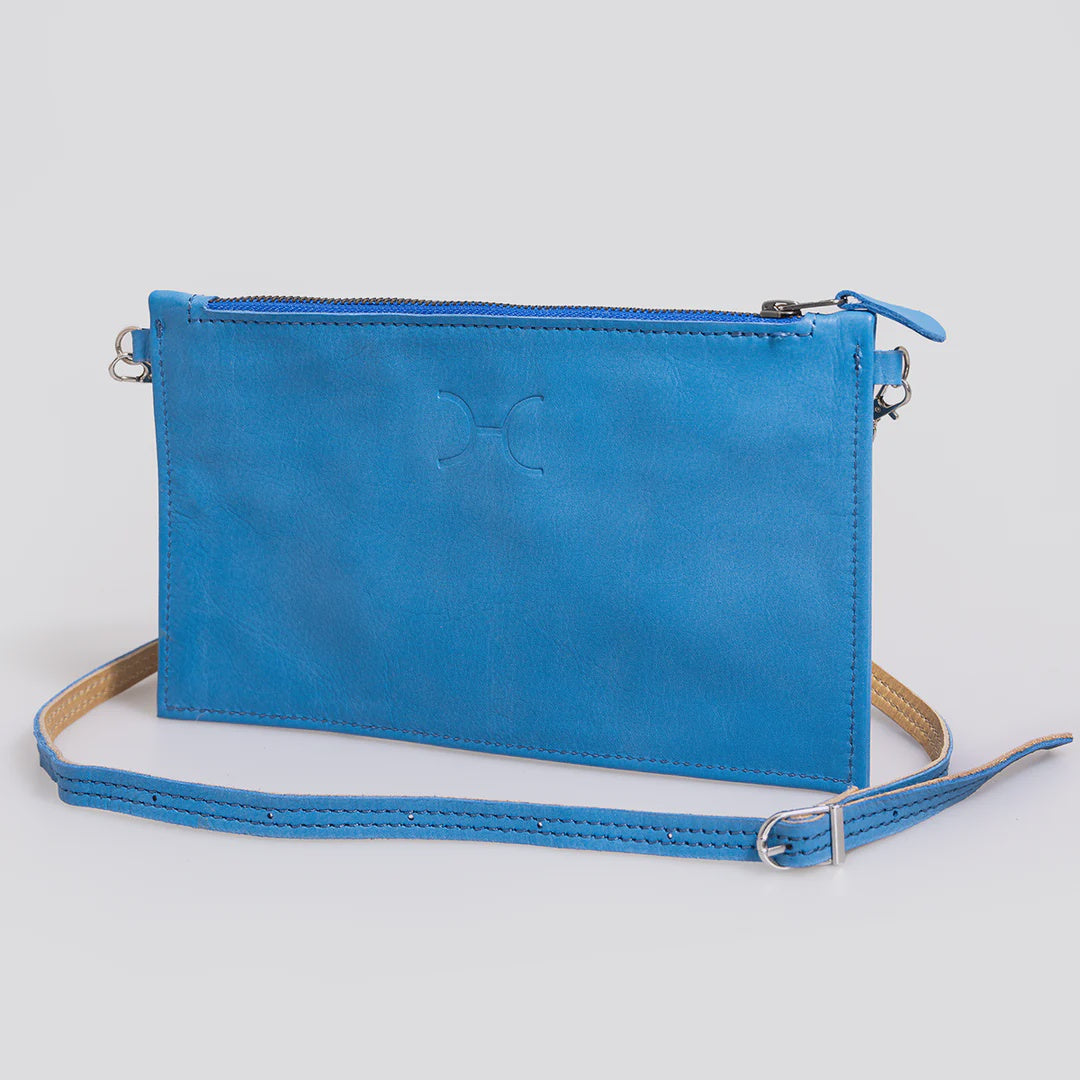 Jaynie Crossbody Sling Royal Blue Leather