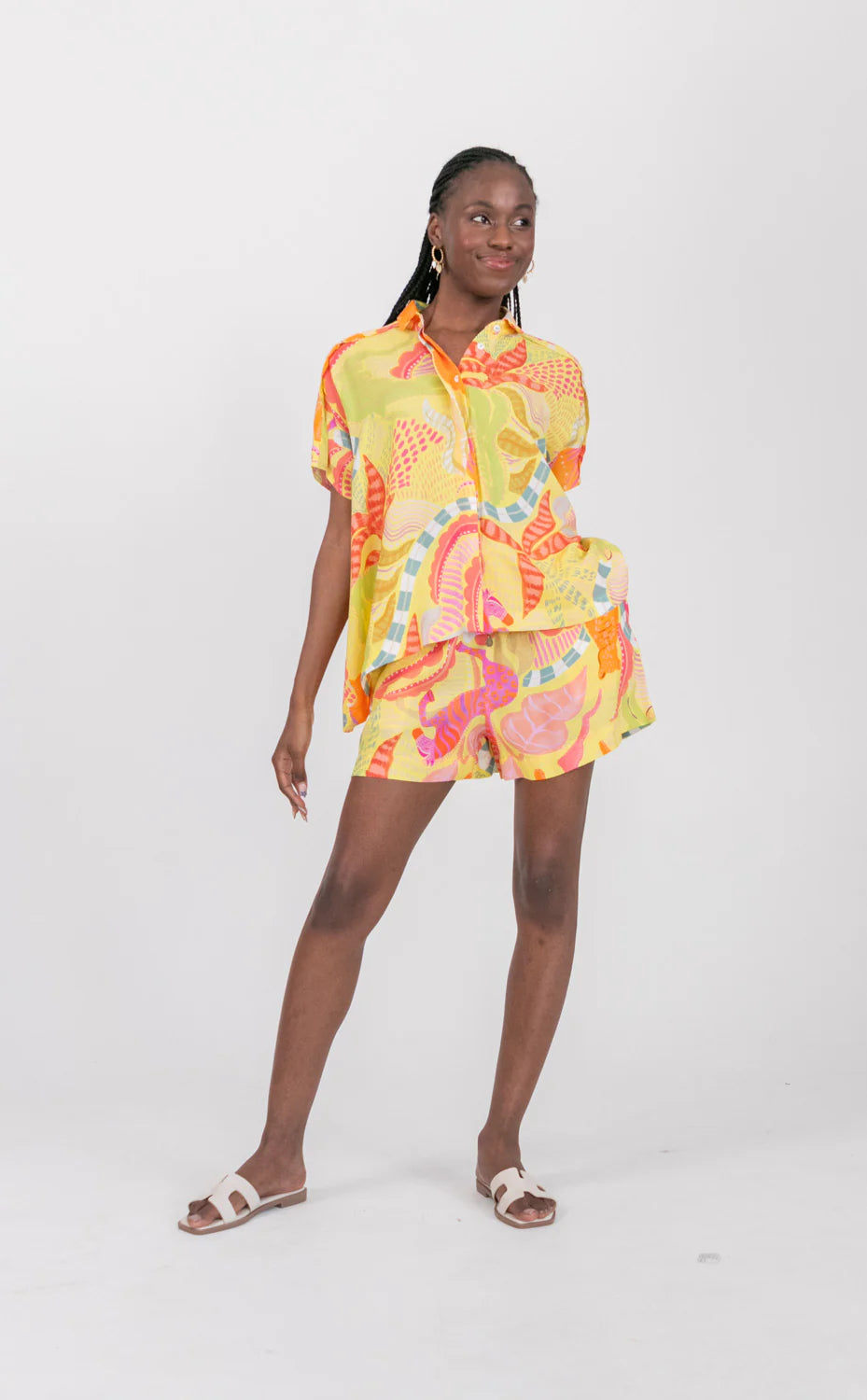 Mariam Blouse Lemoncello Tiger