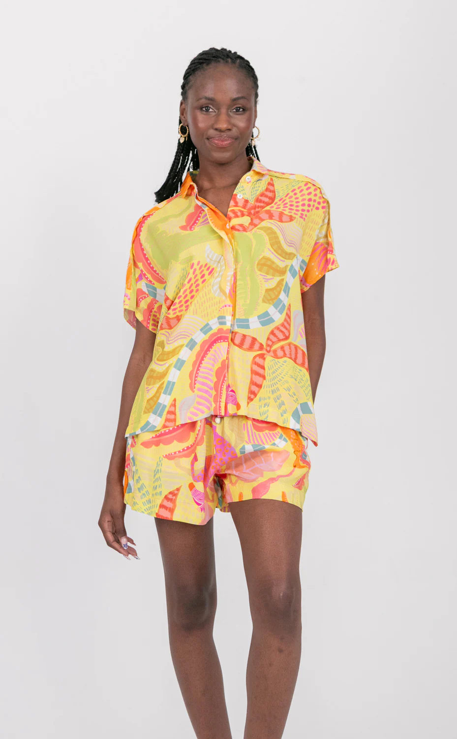 Mariam Blouse Lemoncello Tiger