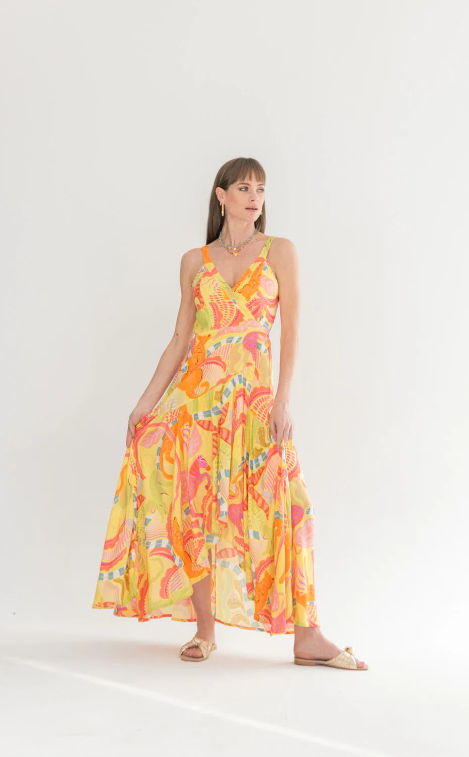 Kea Wrap Dress Lemoncello