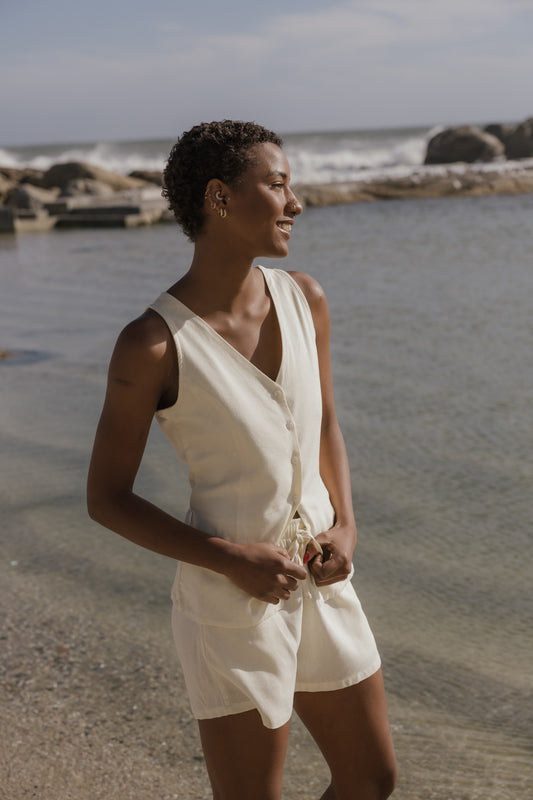 Corfu Drawstring Shorts Lemoncello