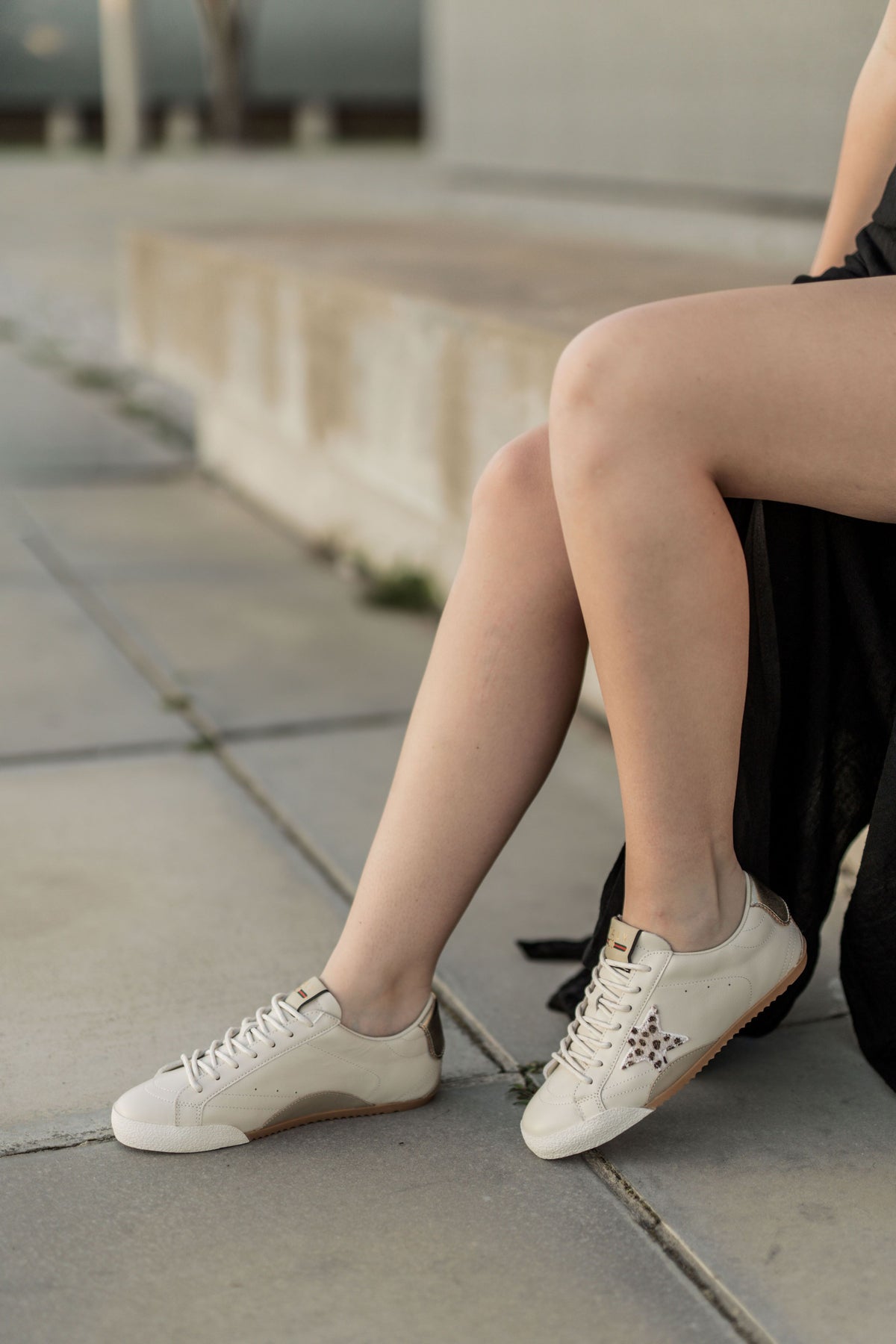 Vespa Sneaker Beige Animal Star
