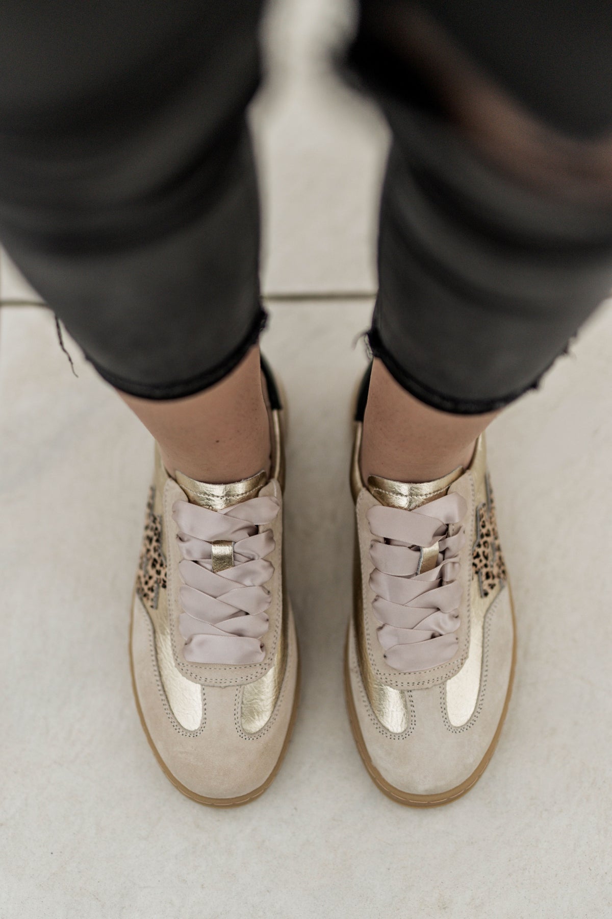 Lumi Gold Leopard Sneaker