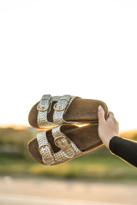 Hudson Sandal Rise Gold Woven