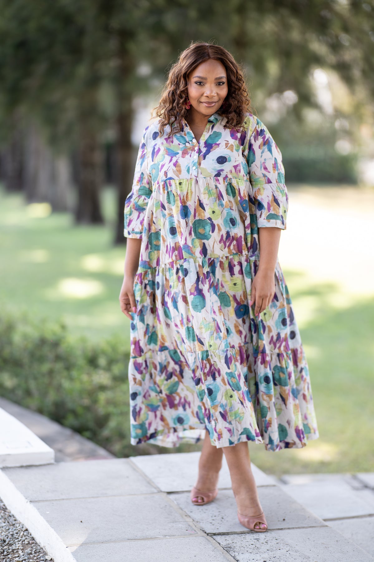 Jasmine Fresco Dress Painted Escape