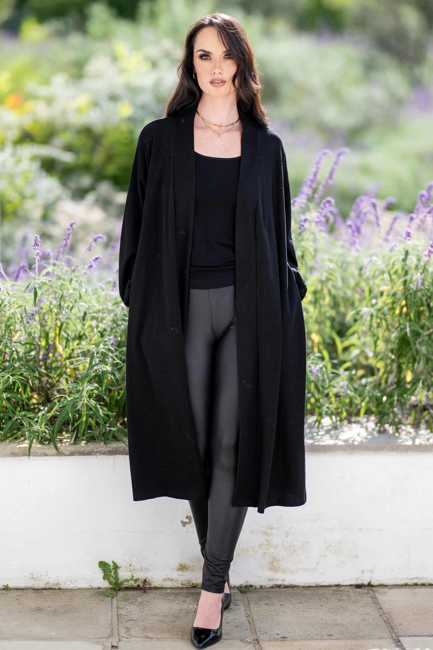 Long Black Cardigan