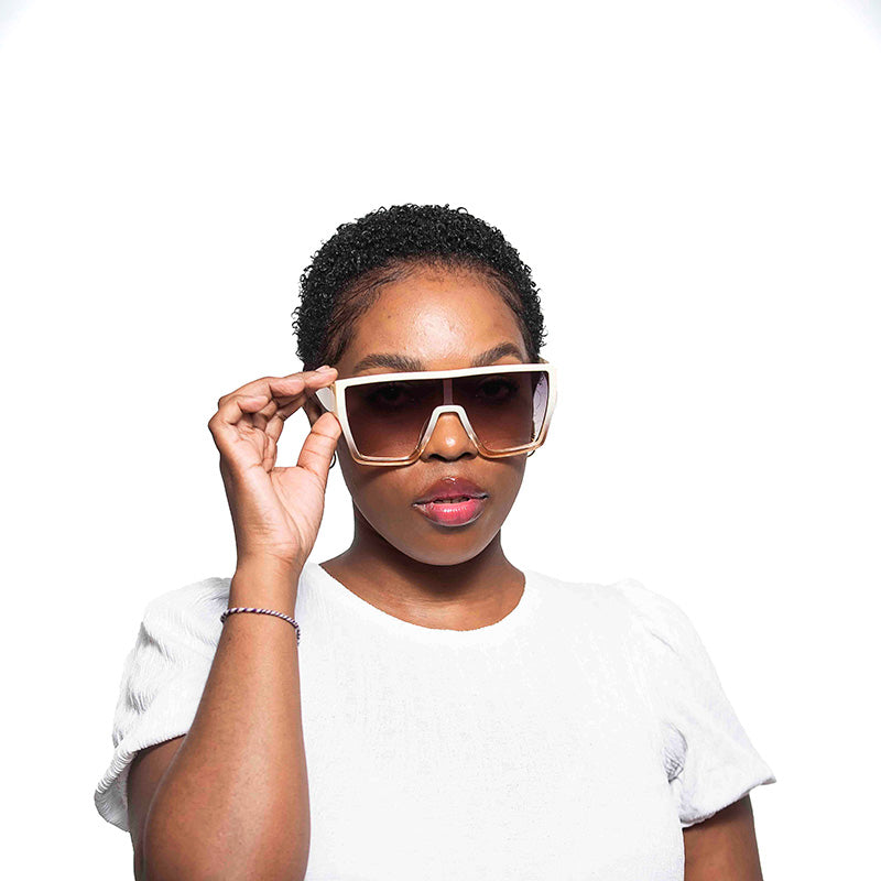 Maluti Sunglasses Cream White Ombre