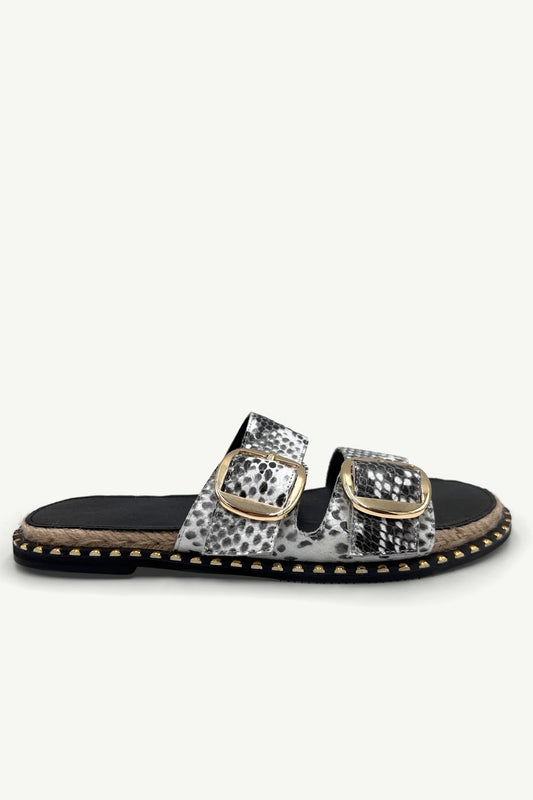 Marley Sandal Beige Snake