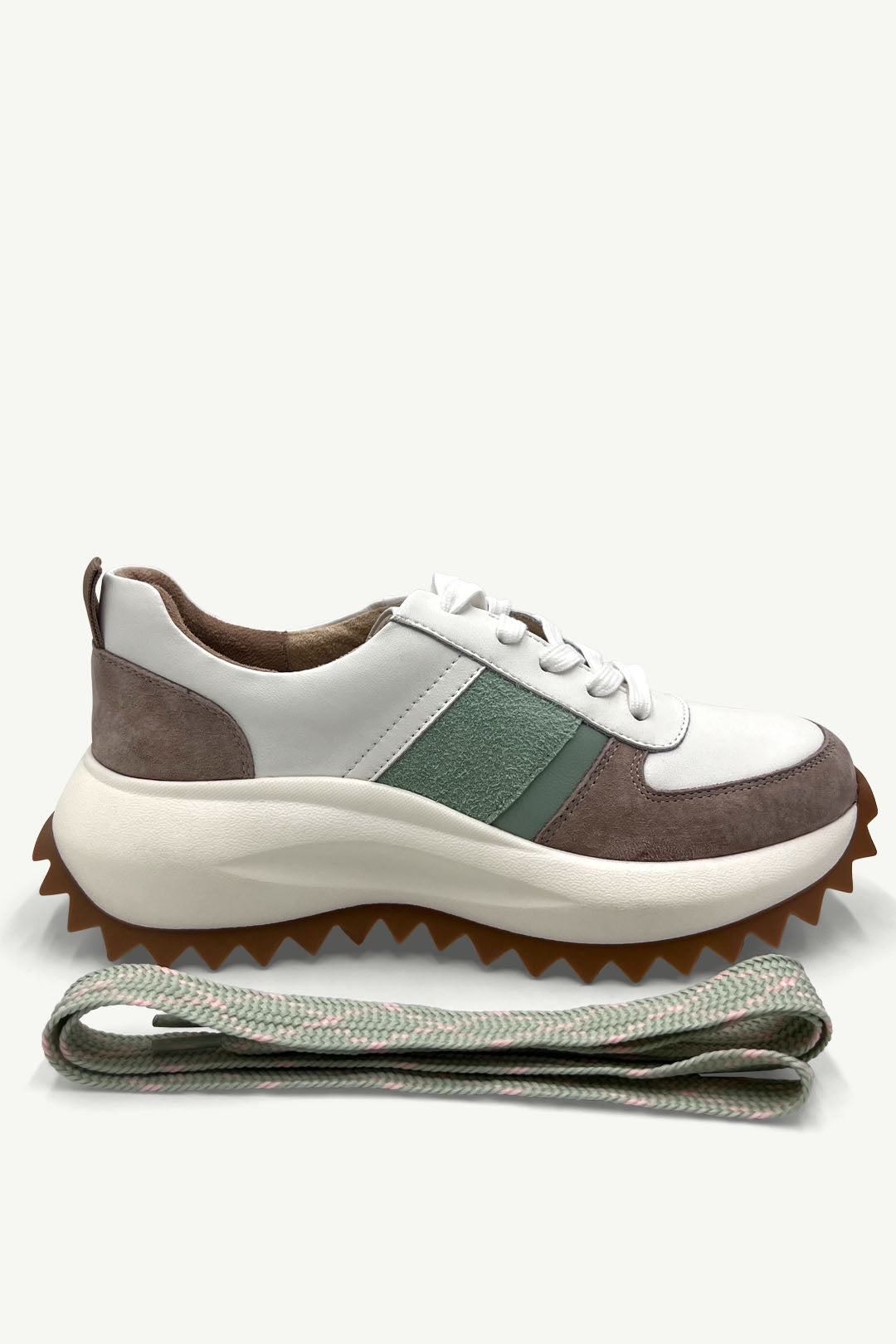 Moon Sneaker White & Green