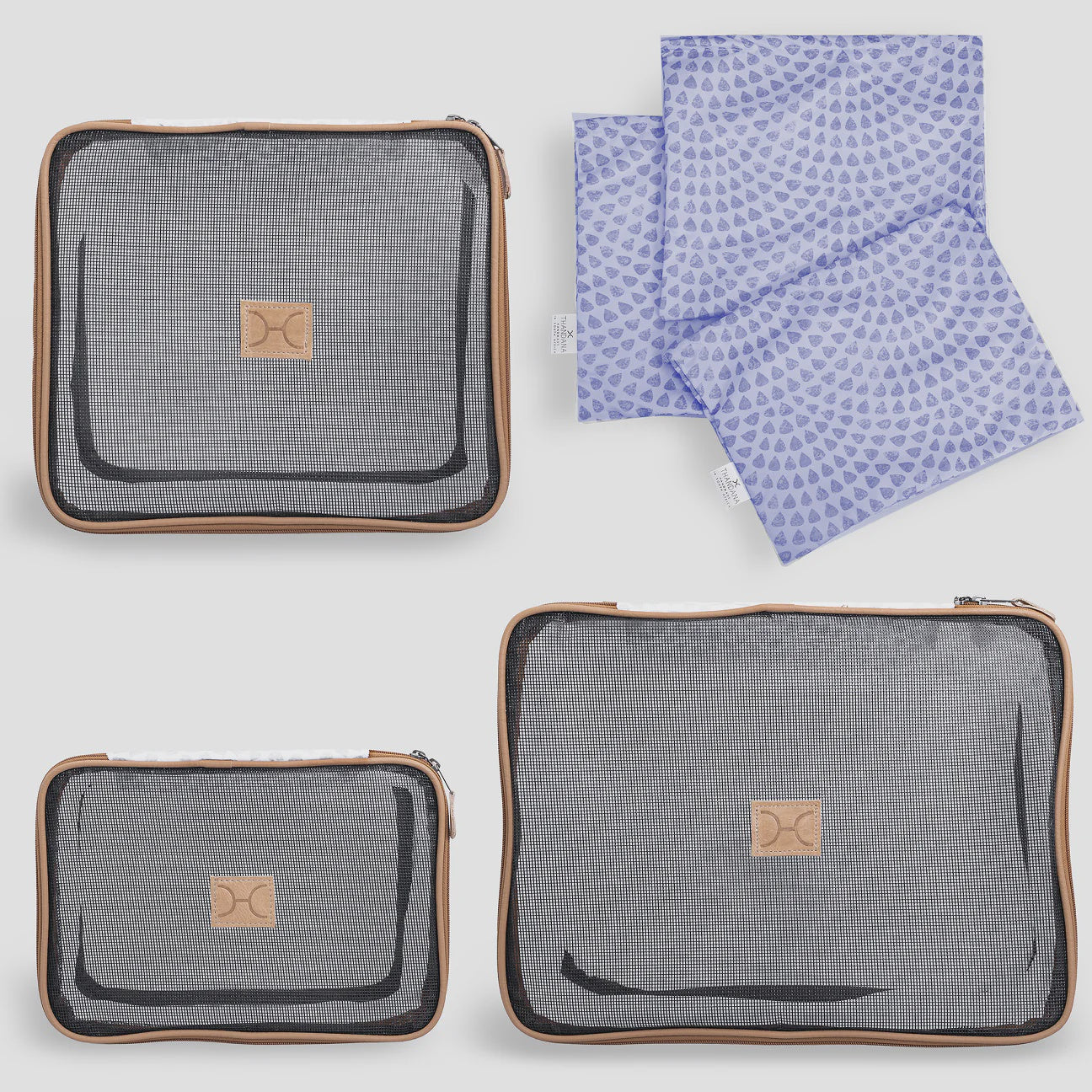 Travel Luggage Organizer Pods Scale Away Blue