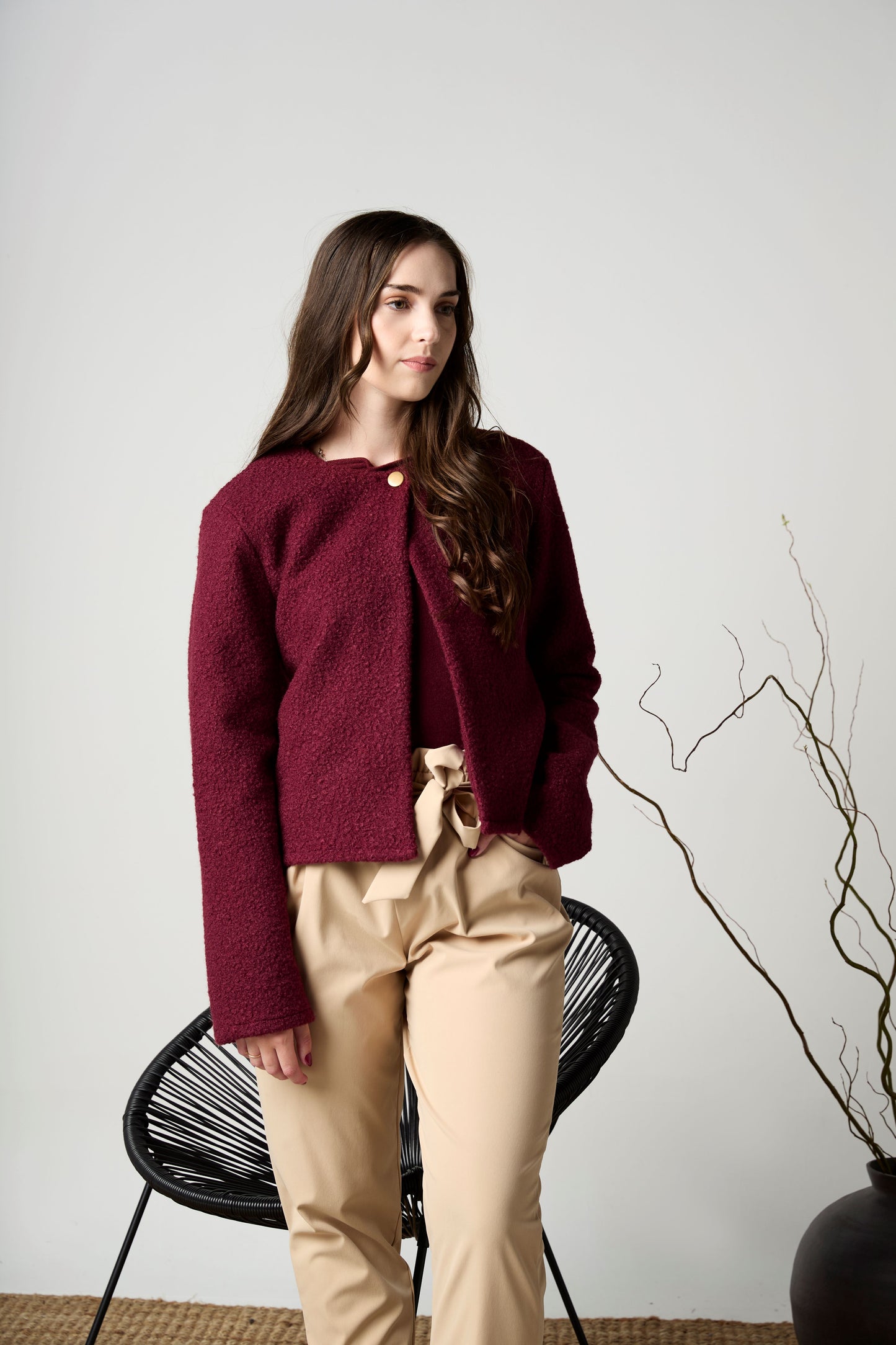Francesca Jacket Burgundy