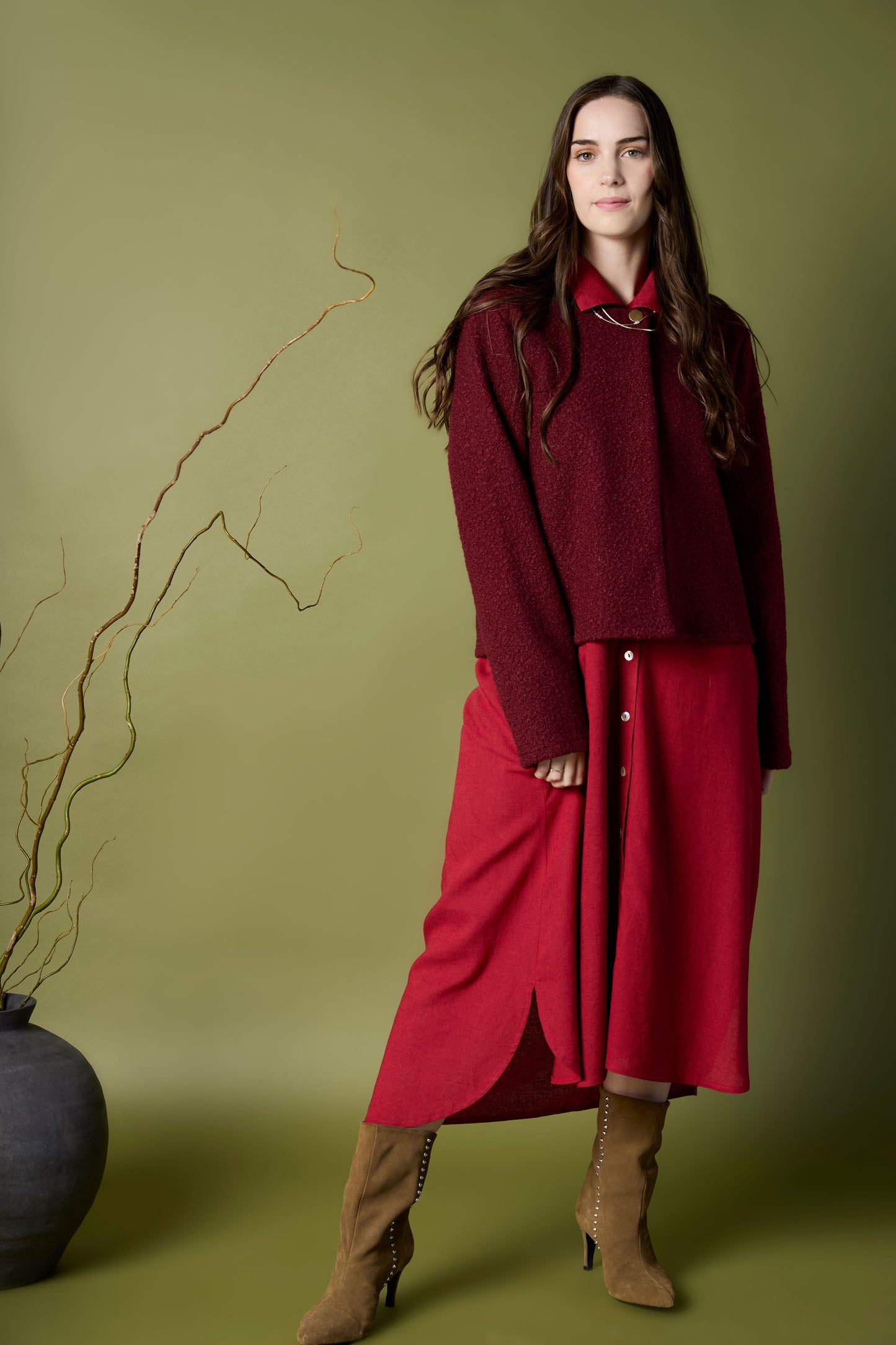 Francesca Jacket Burgundy