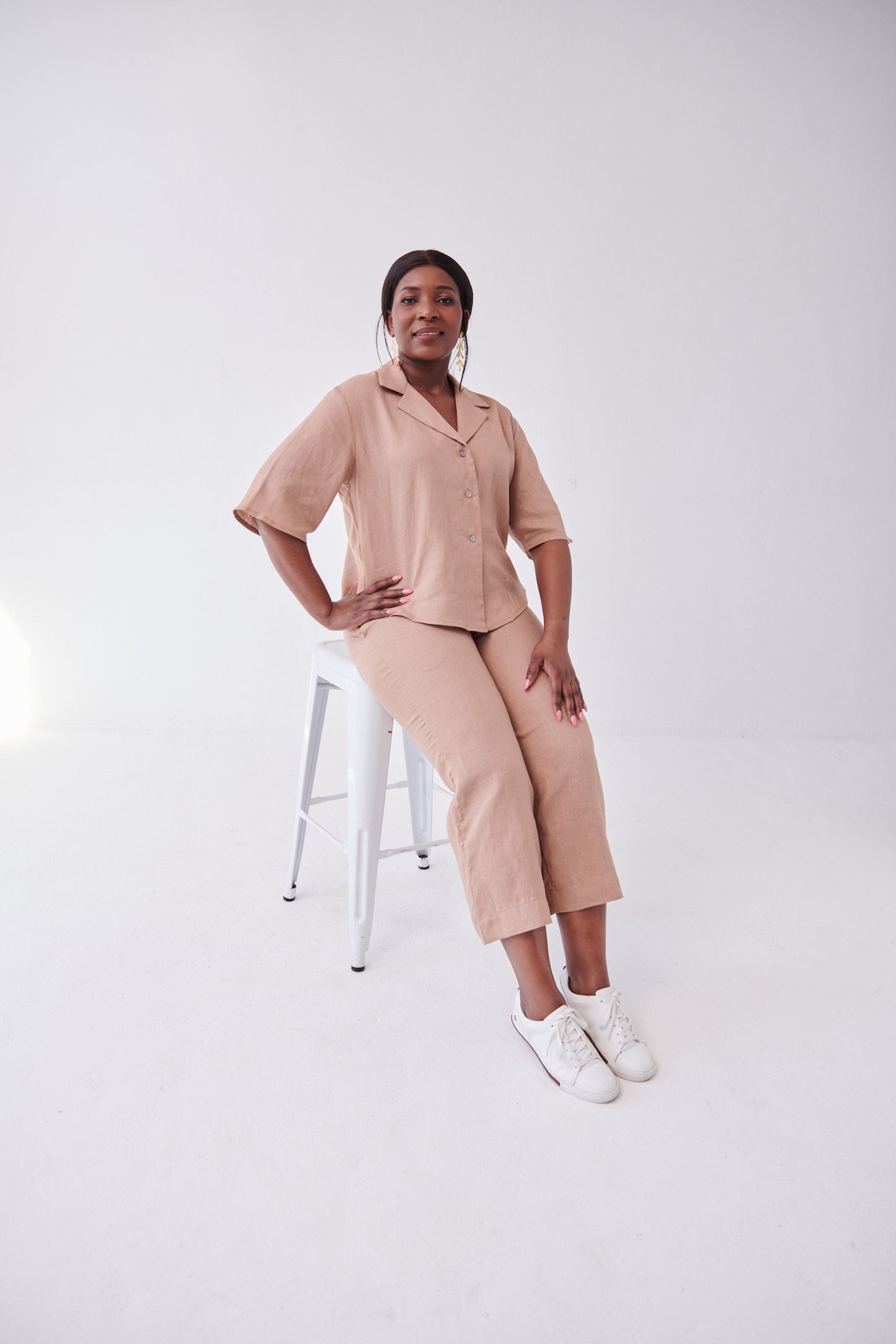 Cropped Riviera Pants Latte