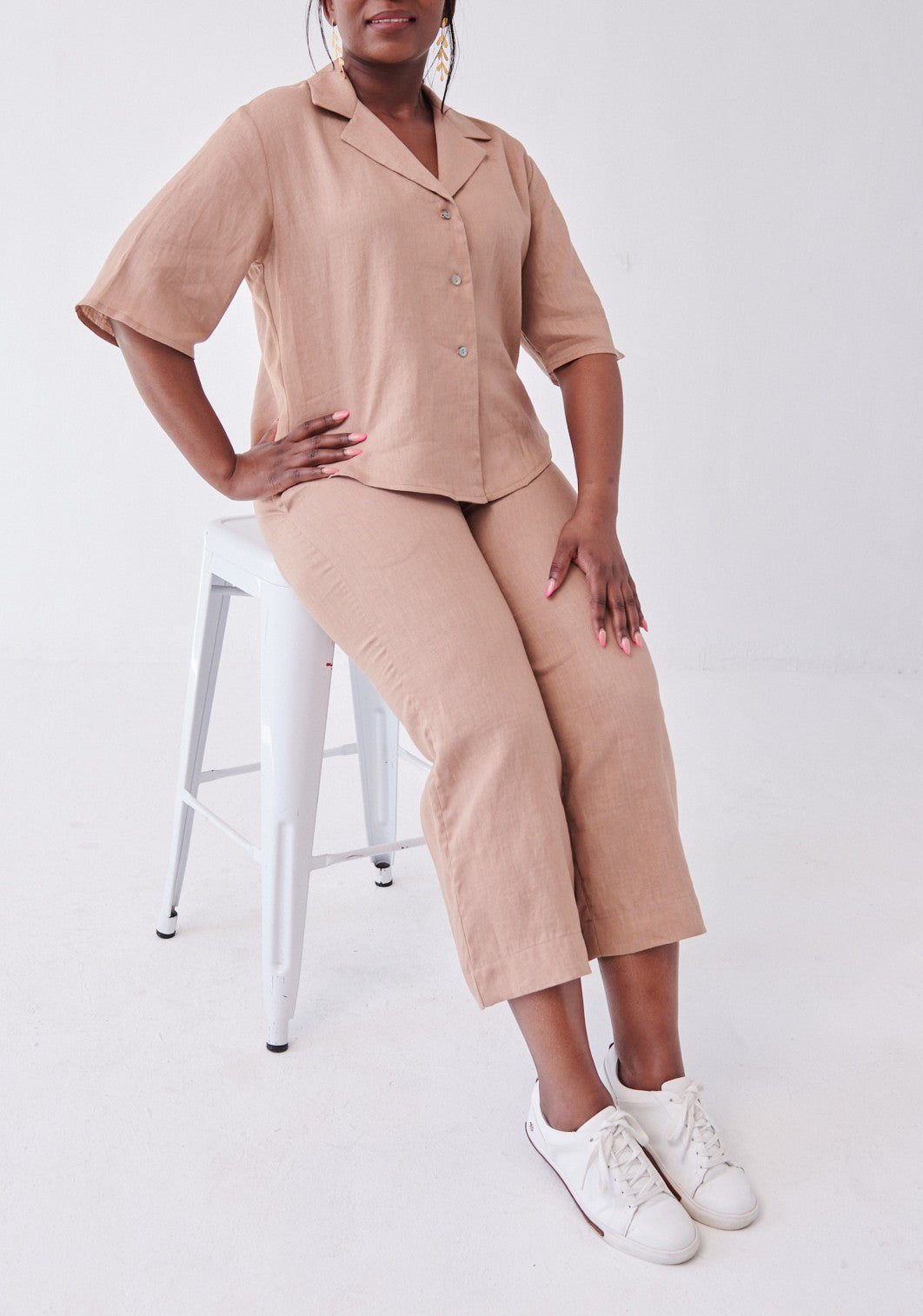 Cropped Riviera Pants Latte