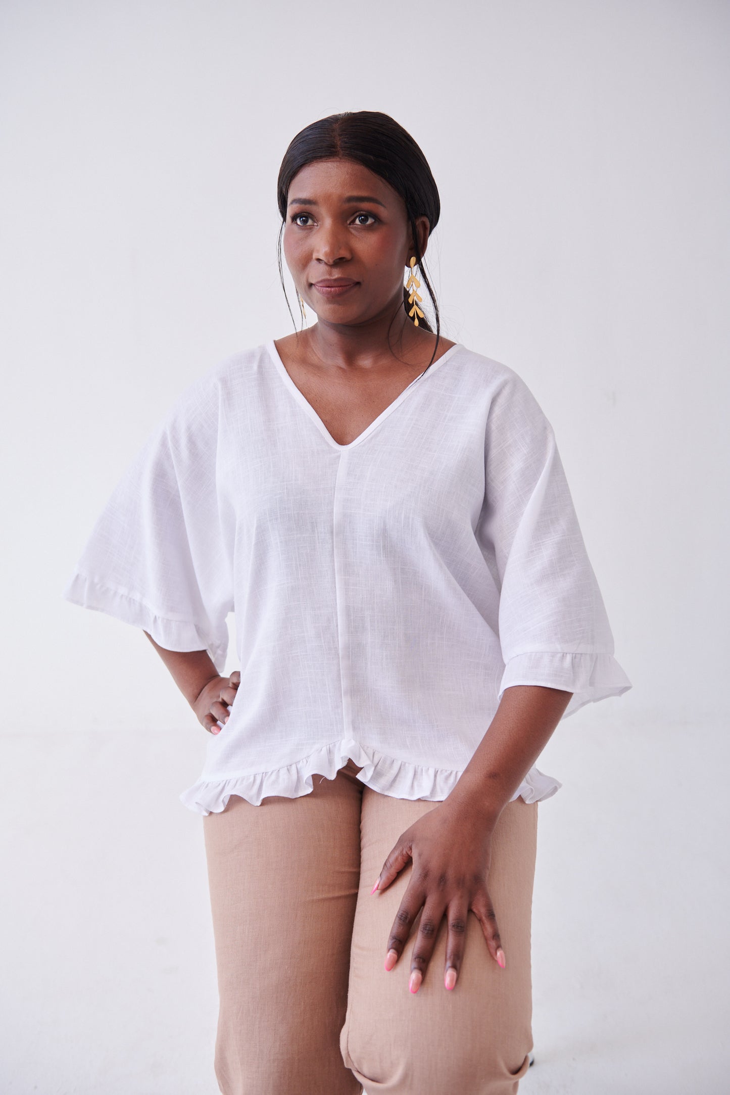 Suzie Frill Top White