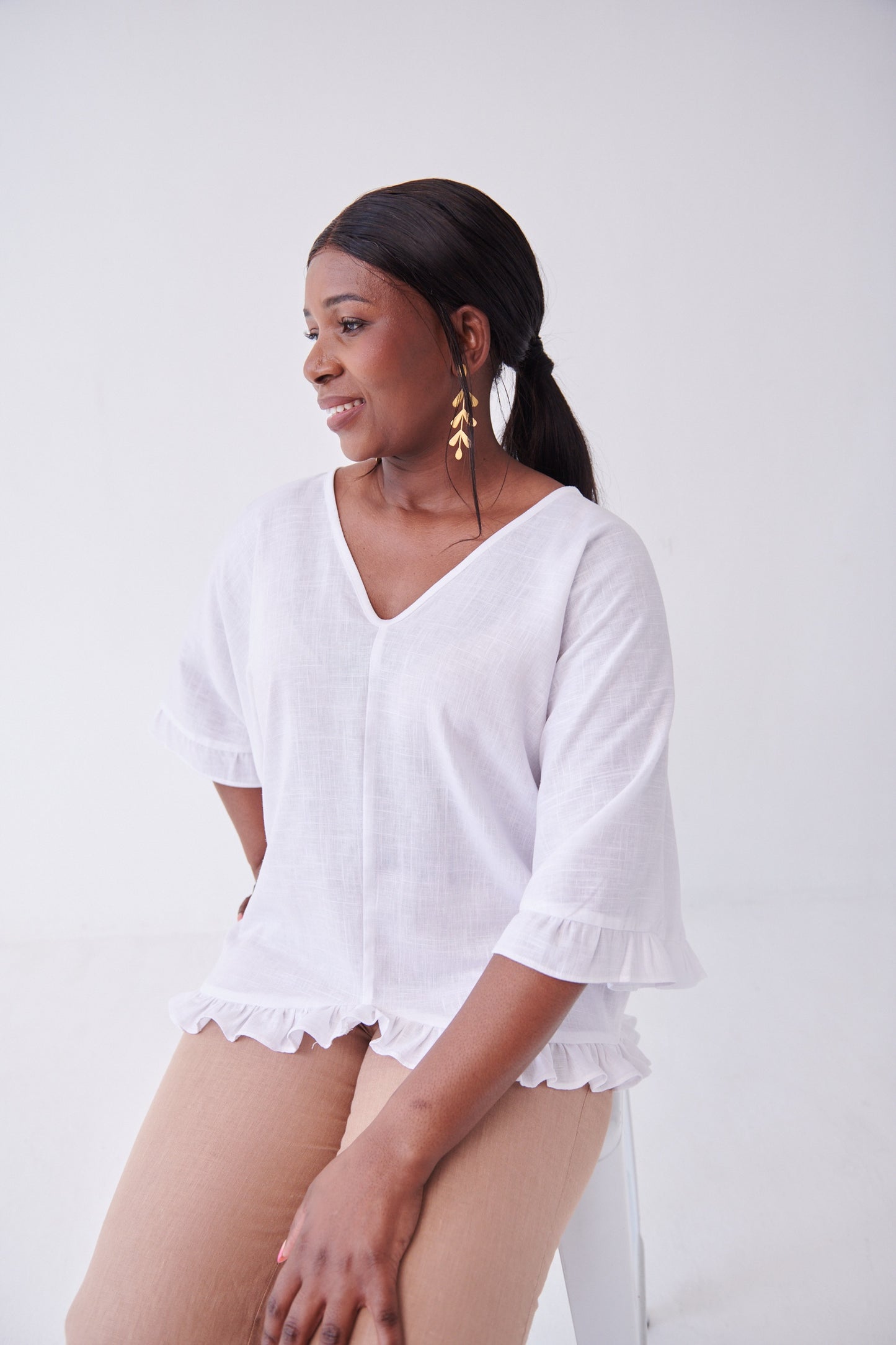 Suzie Frill Top White