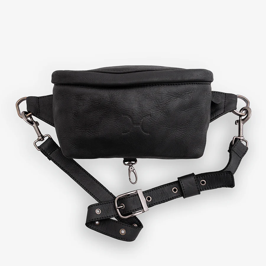 Ari Bum Bag Black Leather