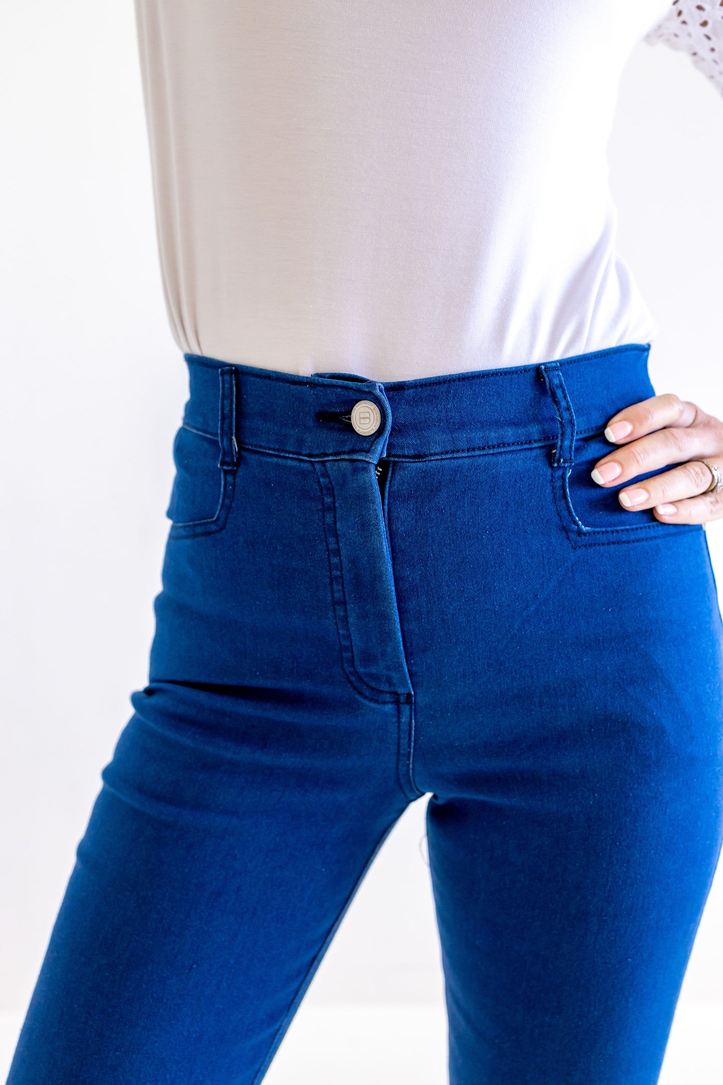 Barrington Annika Side Elastic Jeans Medium Blue Denim