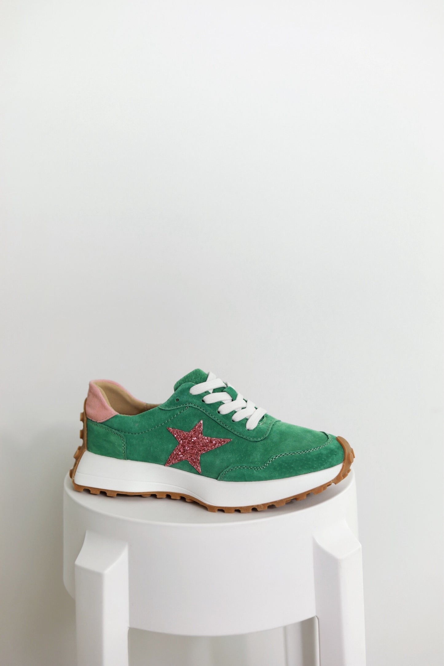 Hunter Sneaker Green & Pink