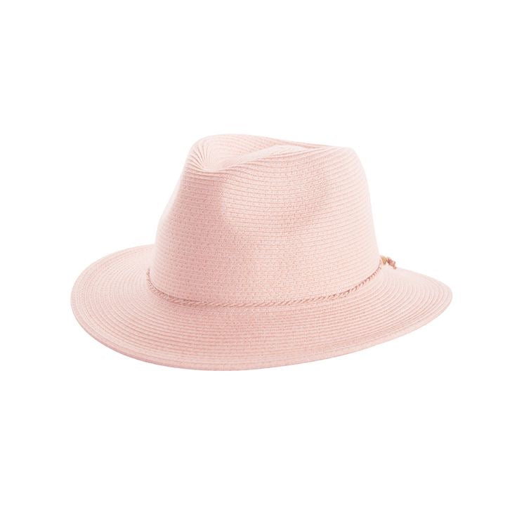 Avoca Fedora Sun Hat Soft Pink