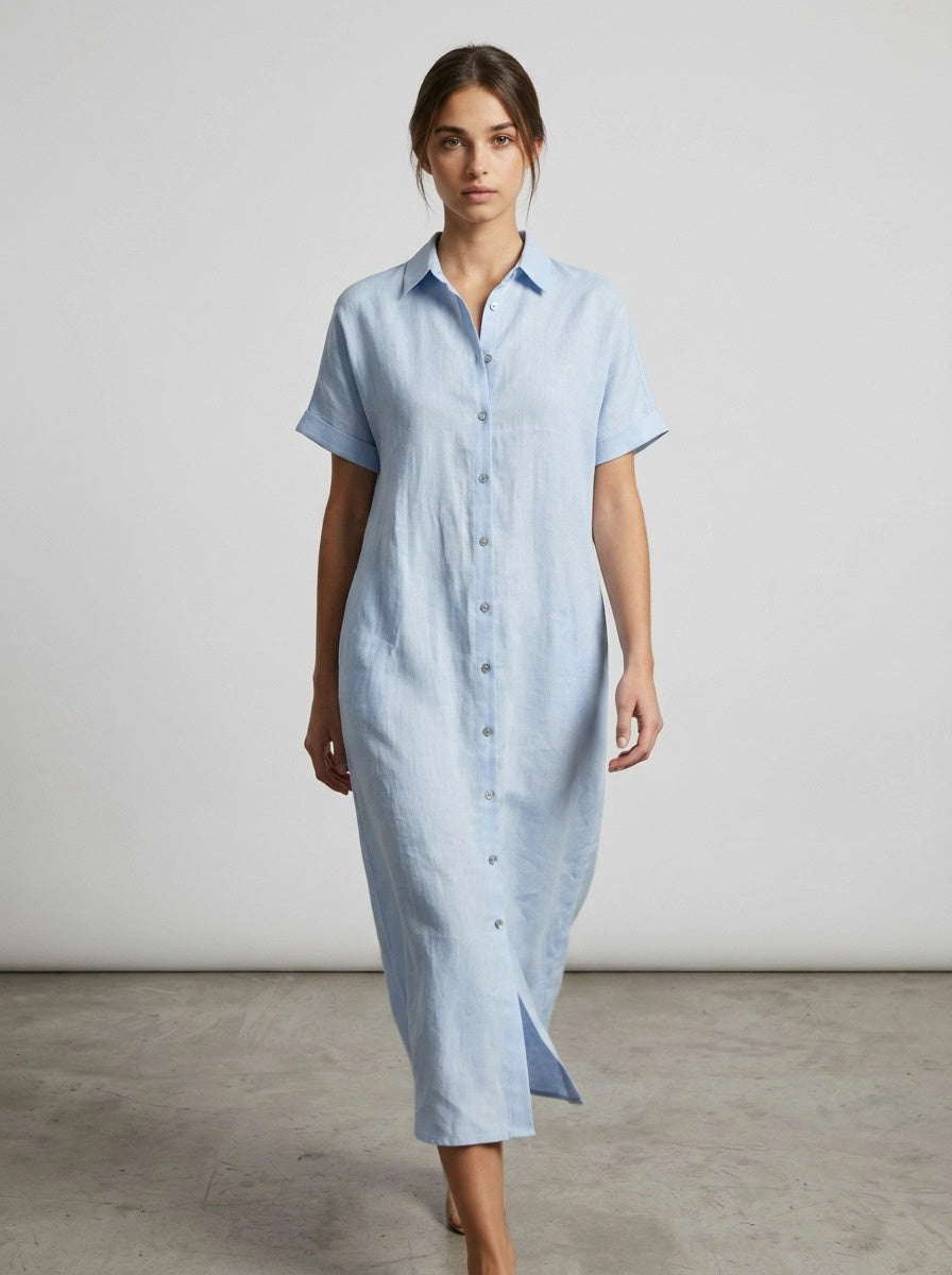 The Med Dress Powder Blue