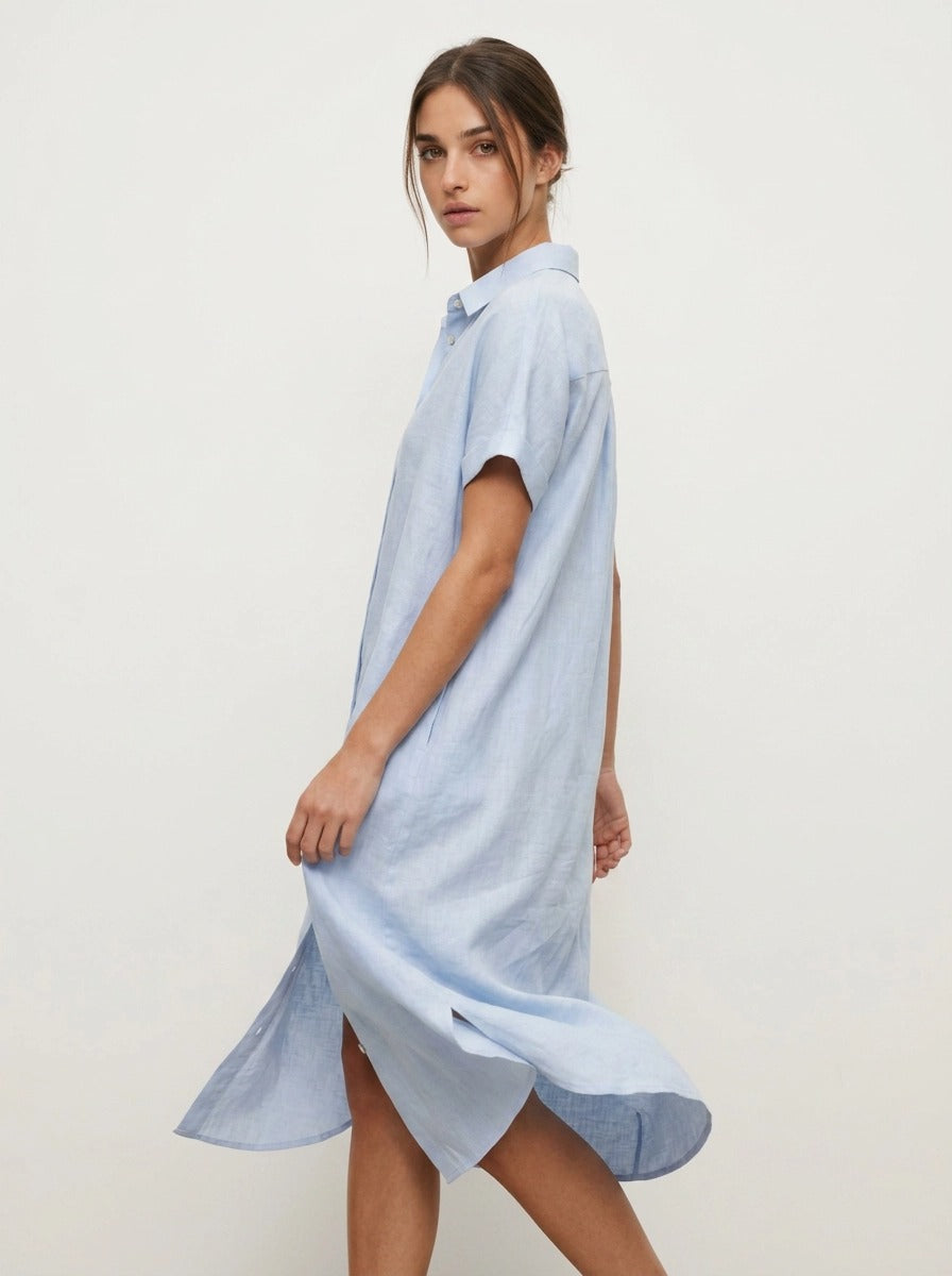 The Med Dress Powder Blue