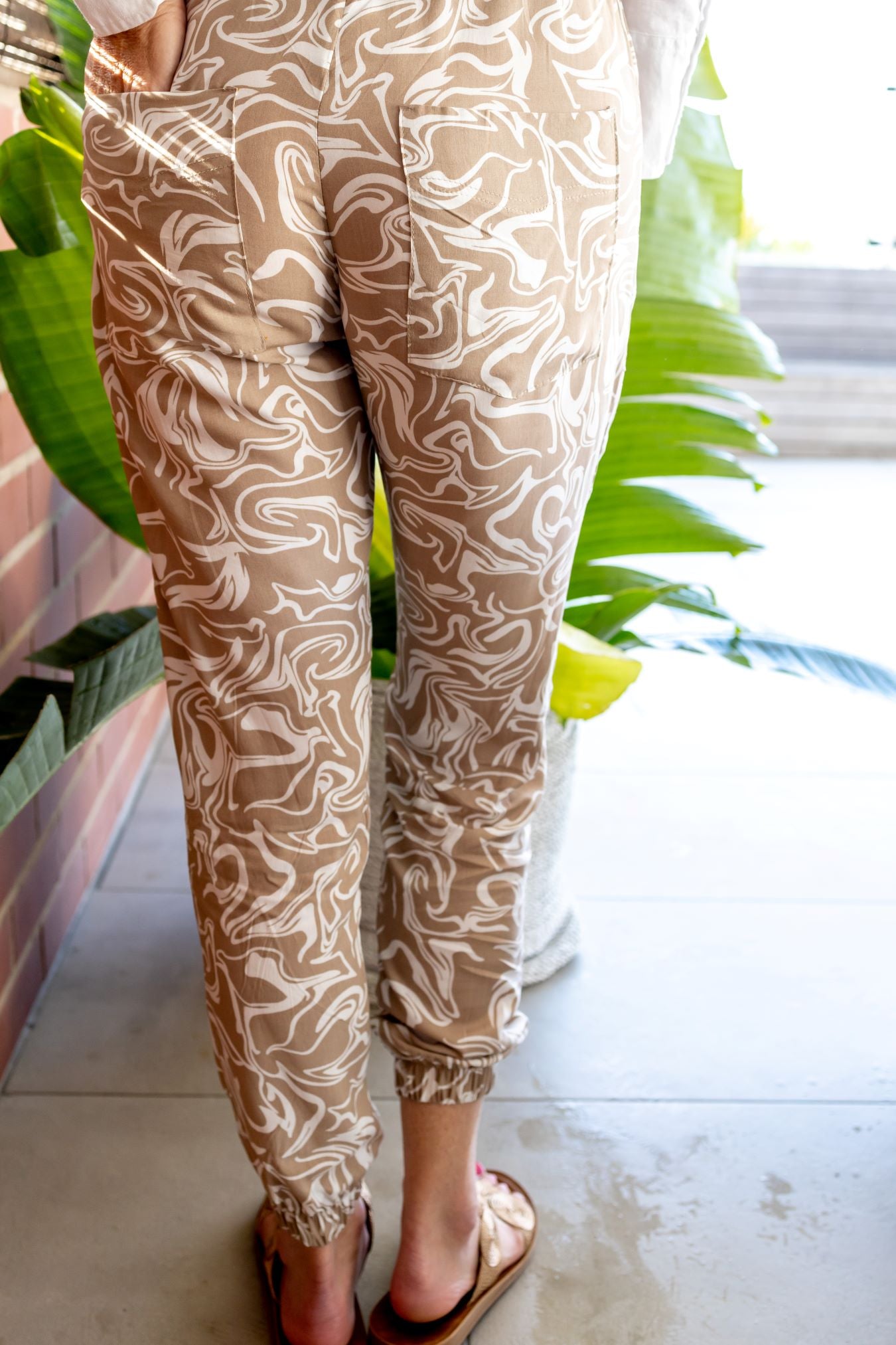 Slouchy Pants Desert Spirals