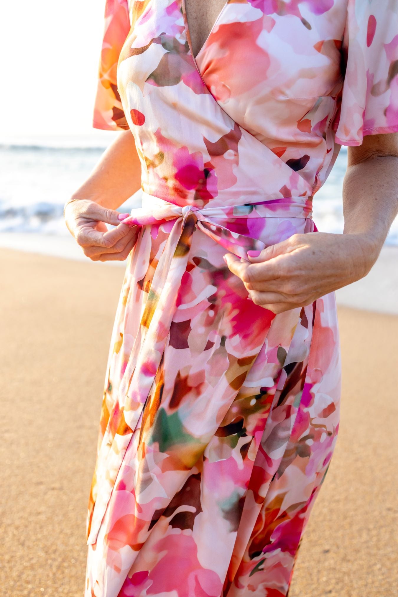 Tuscany Wrap Dress WatercolourRose