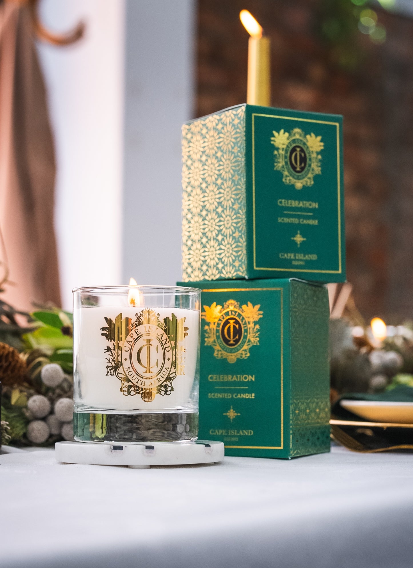 Cape Island Celebration Candle Classic Green