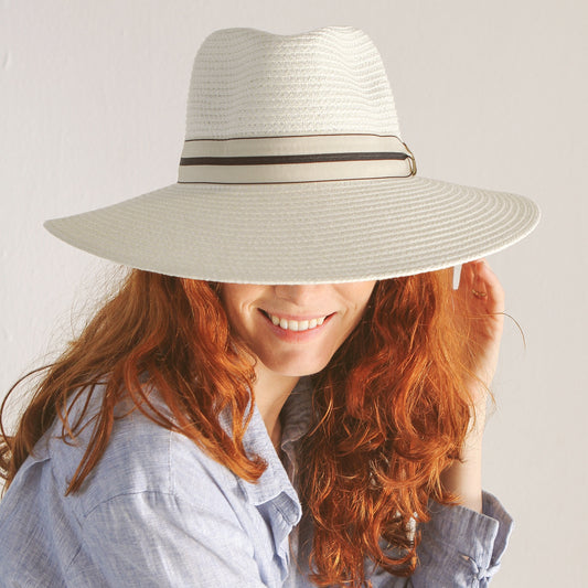 Carla Fedora Sun Hat Ivory